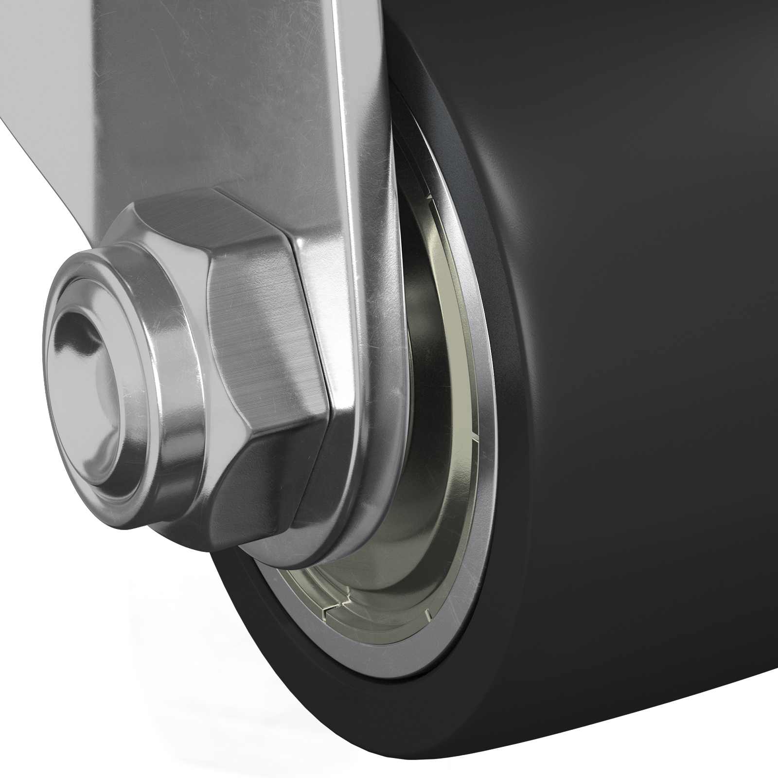 vidaXL Caster 2 pcs Zilver 50 mm Nylon