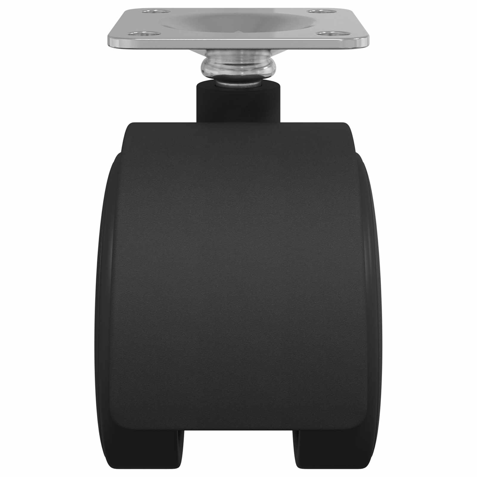 vidaXL Zwenkwiel 2 pcs Zwart 54 mm Ijzer en PP