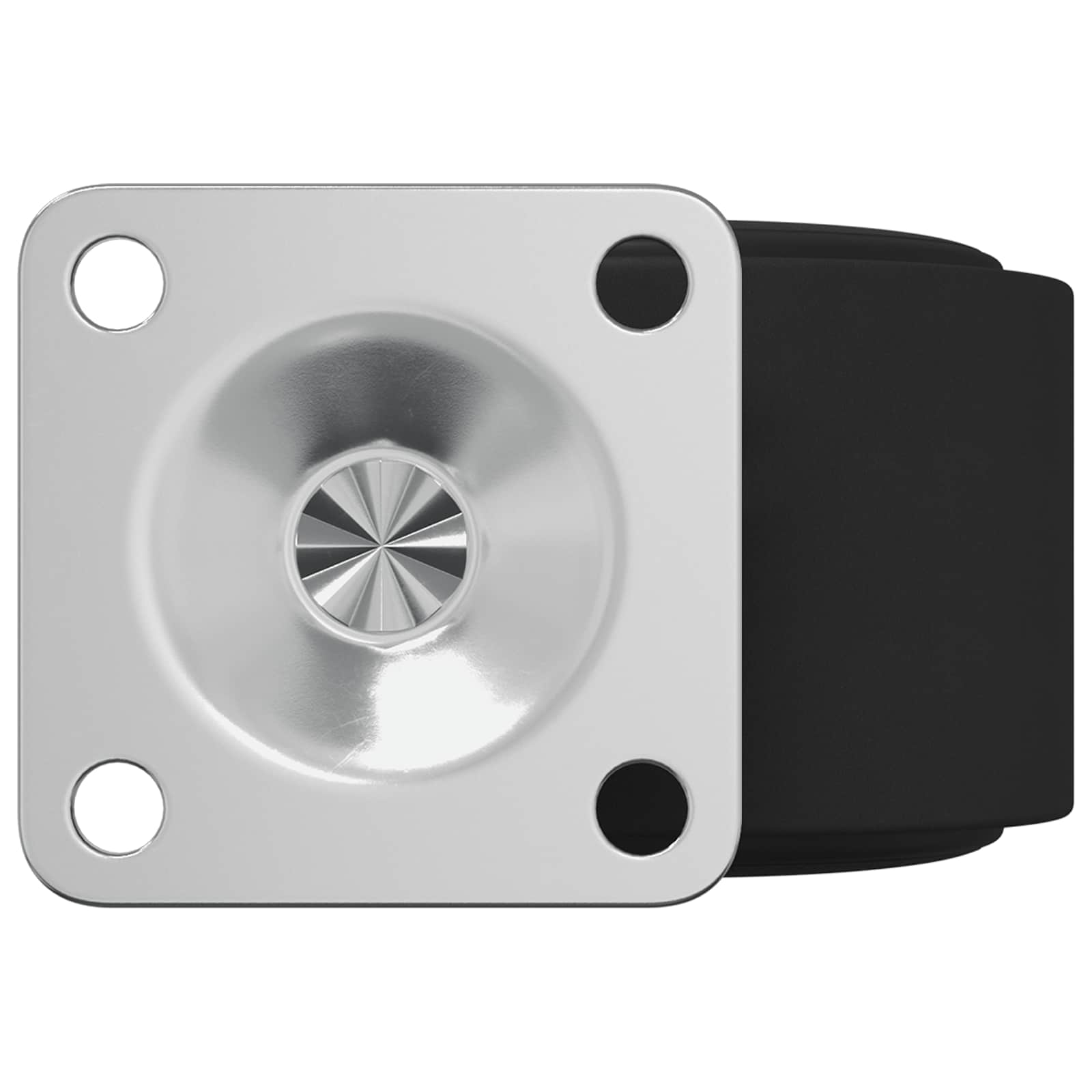 vidaXL Zwenkwiel 2 pcs Zwart 54 mm Ijzer en PP