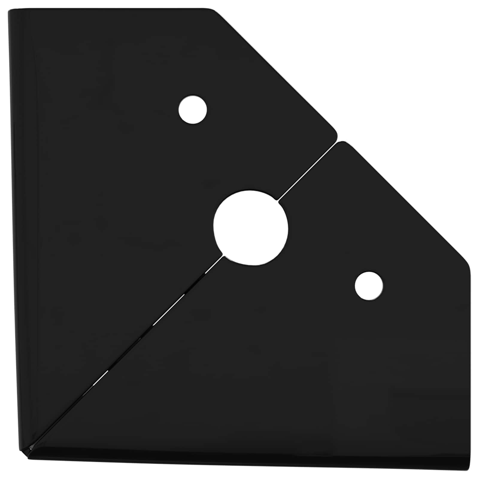 vidaXL Meubelpoten 2 pcs Zwart 5,5 x 5,5 x 10 cm IJzer