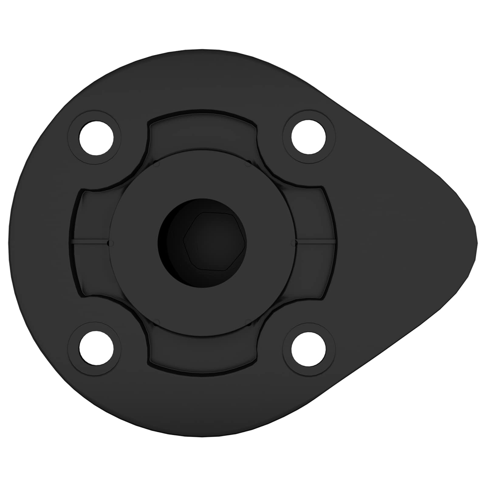 vidaXL Meubelpoten Verstelbaar 2 pcs Zwart 46 x 46 x 128 mm PP