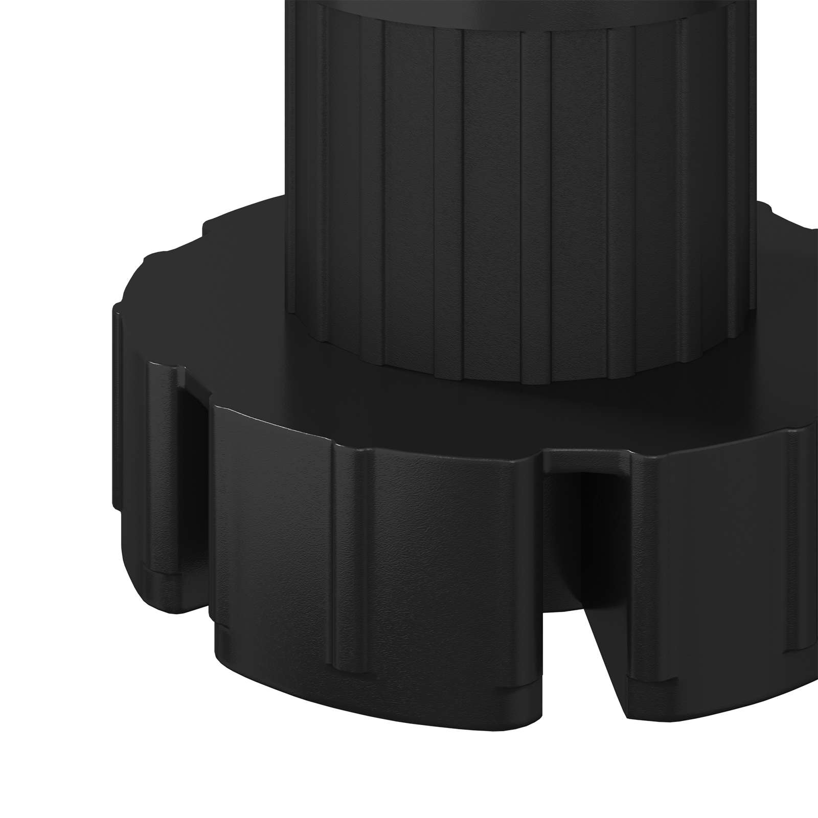 vidaXL Meubelpoten Verstelbaar 2 pcs Zwart 46 x 46 x 128 mm PP