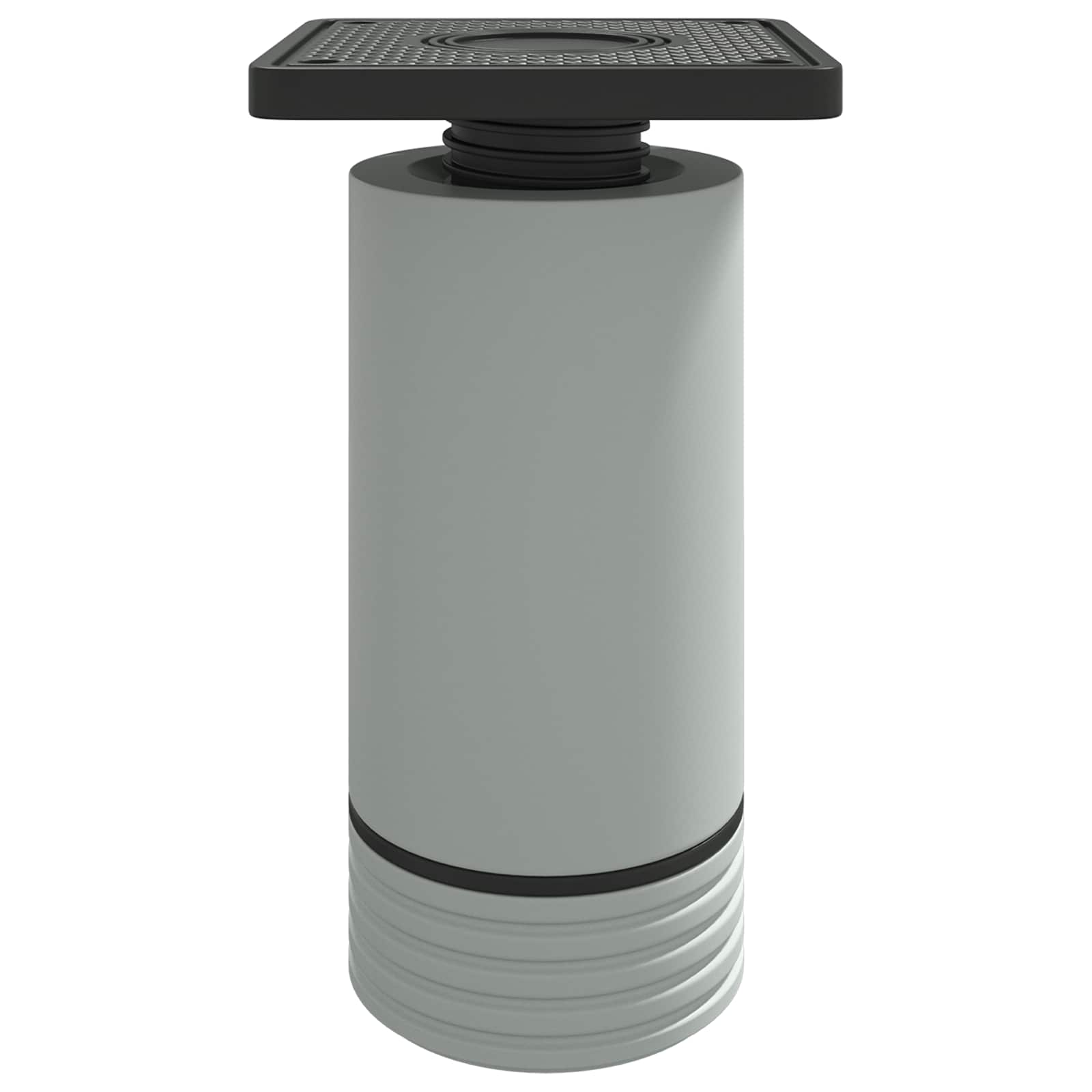vidaXL Meubelpoten Verstelbaar 2 pcs Wit 64 x 64 x 100 mm PP