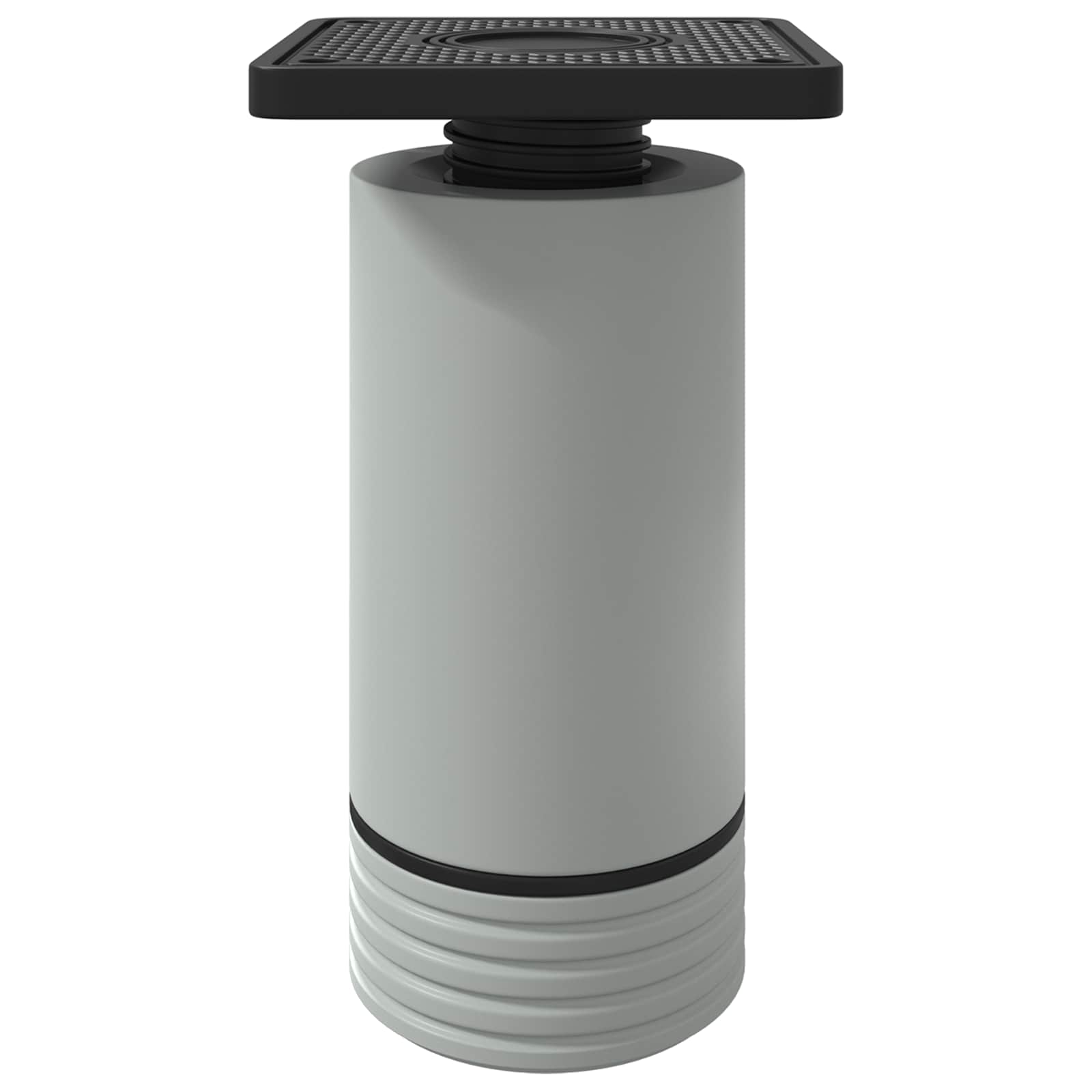 vidaXL Meubelpoten Verstelbaar 2 pcs Wit 64 x 64 x 100 mm PP