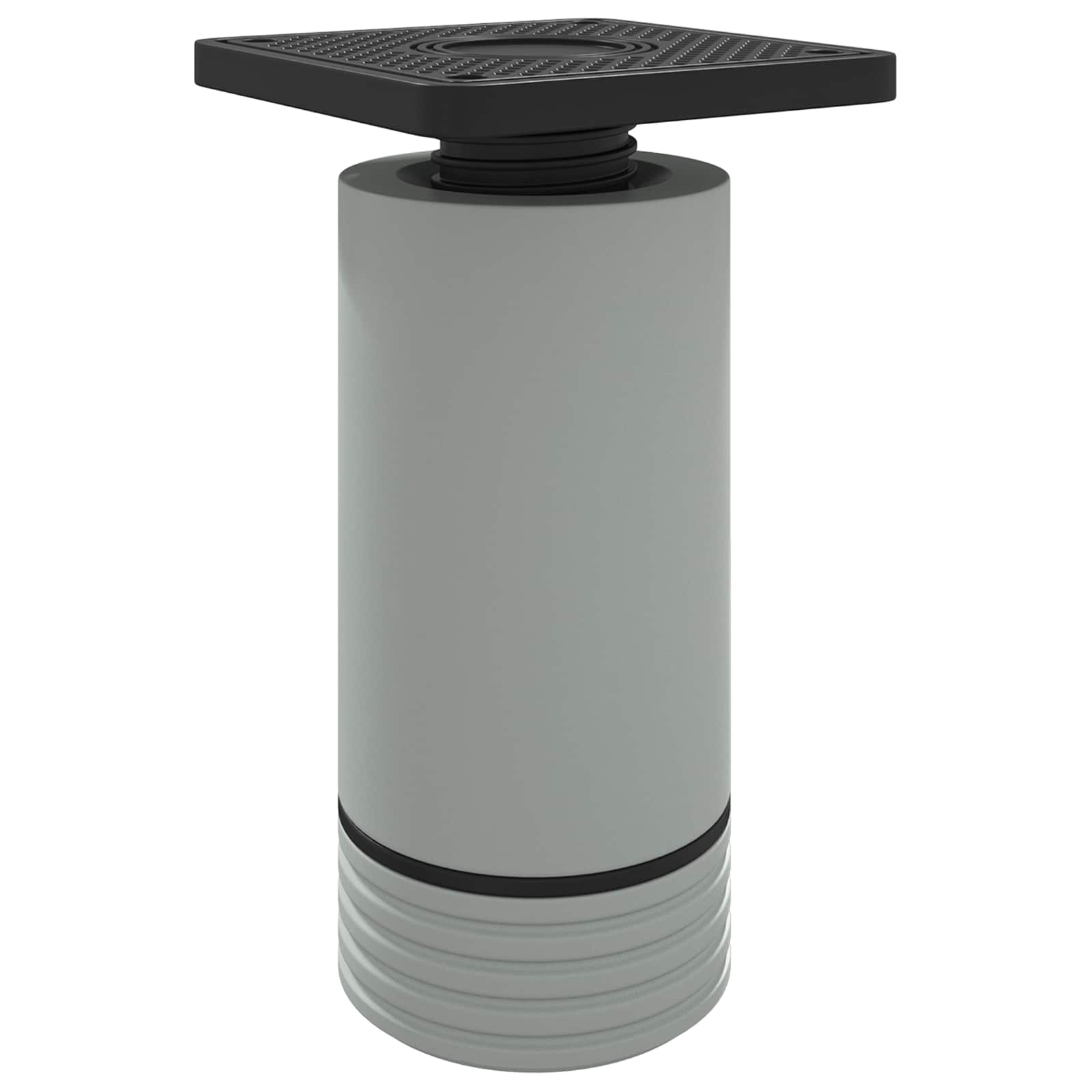 vidaXL Meubelpoten Verstelbaar 2 pcs Wit 64 x 64 x 100 mm PP