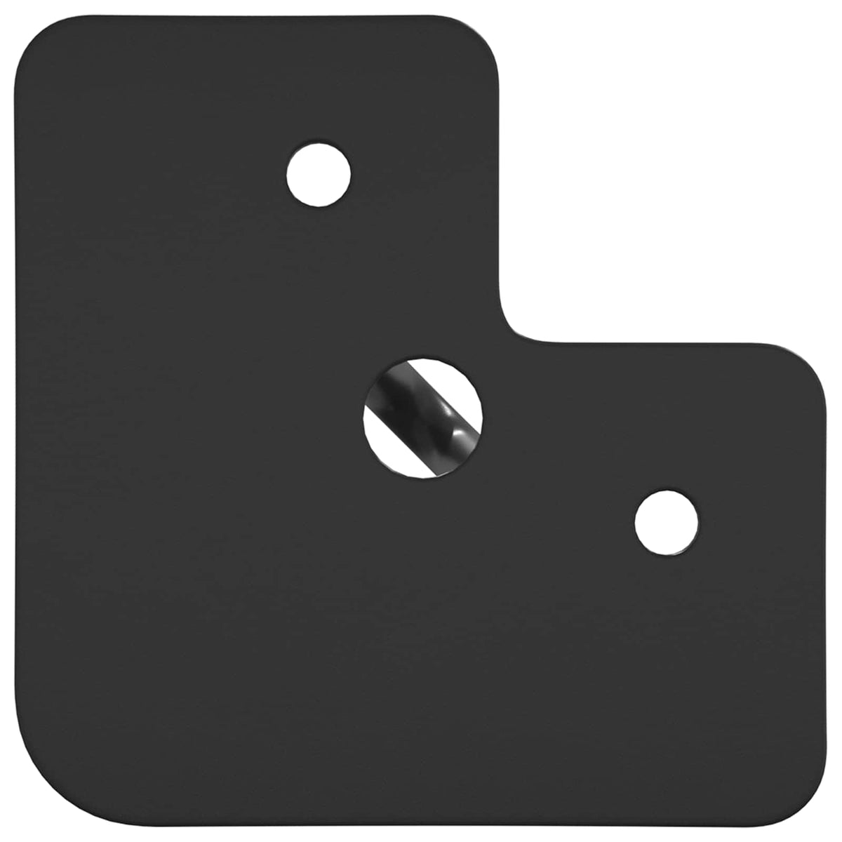 vidaXL Meubelpoot 2 pcs Zwart 54.1 x 54.1 x 100 mm IJzer