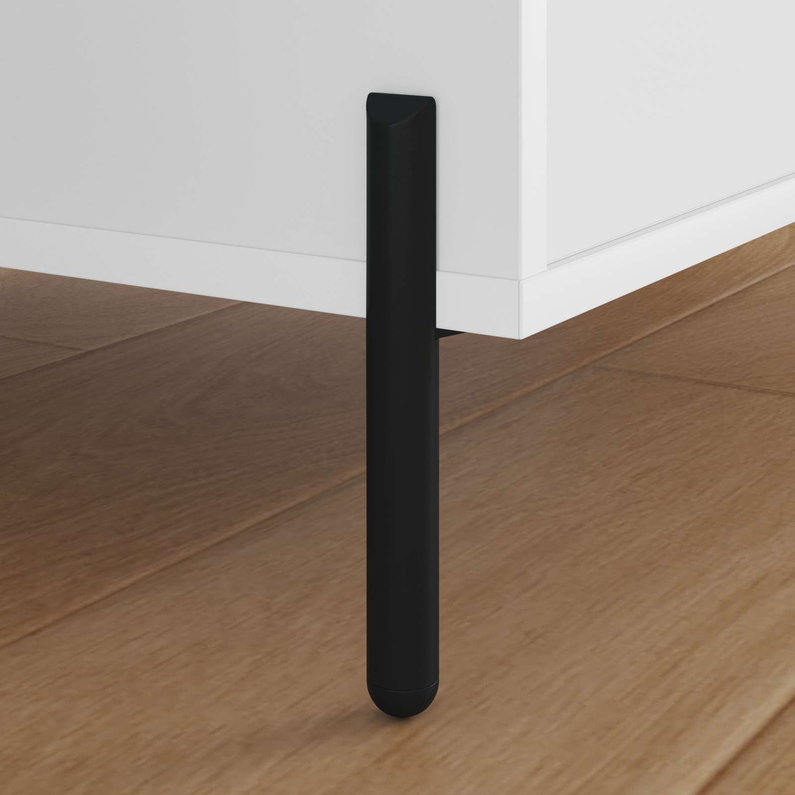 vidaXL Meubelpoten 2 pcs Zwart 0 IJzer