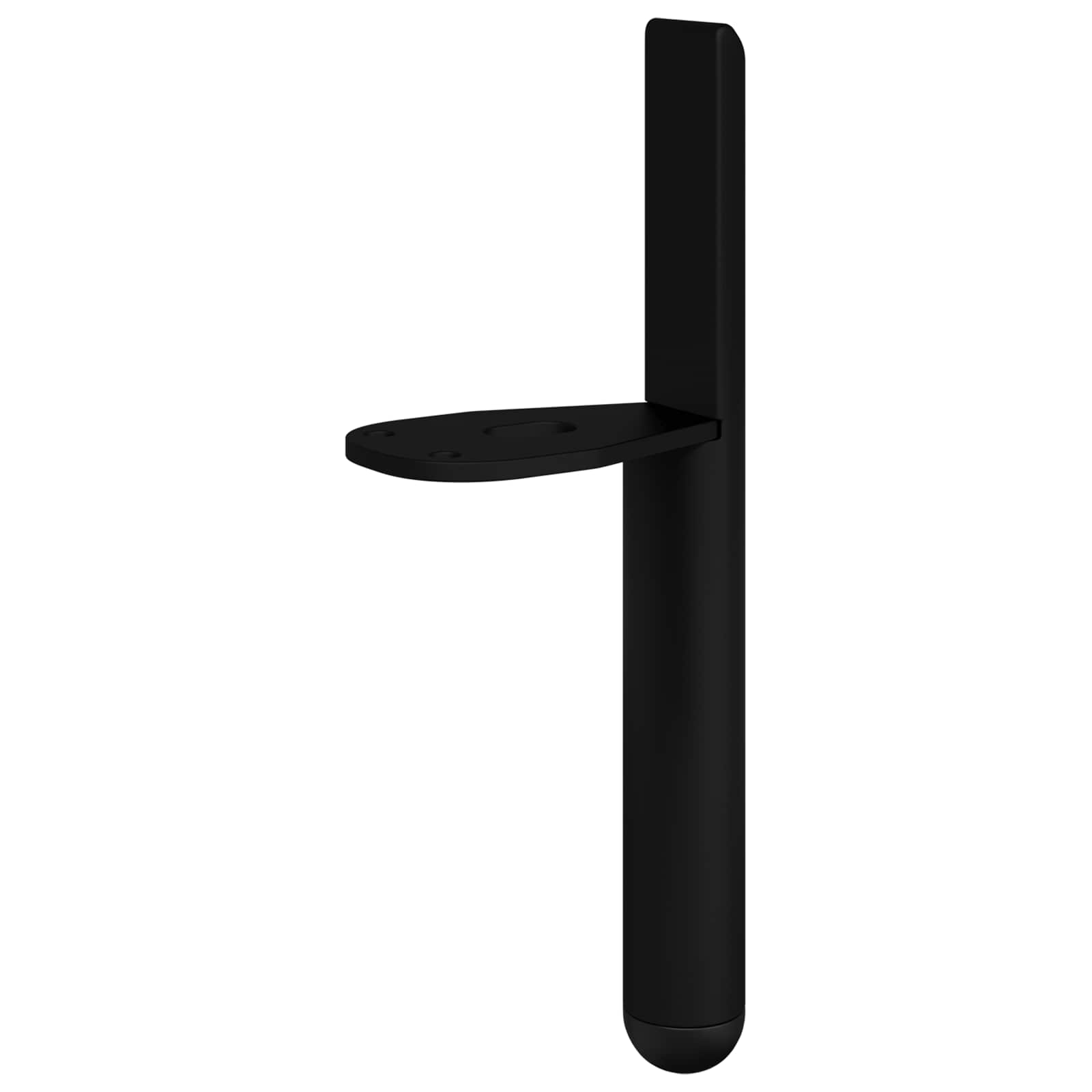 vidaXL Meubelpoten 2 pcs Zwart 0 IJzer