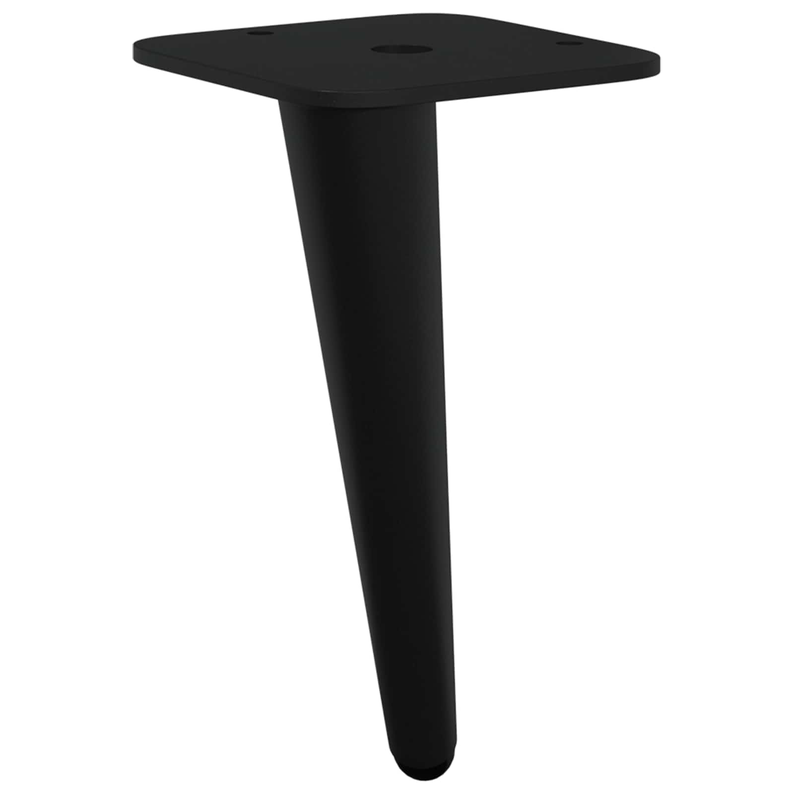vidaXL Staande Voeten 2 pcs Zwart 56 x 56 x 100 mm IJzer