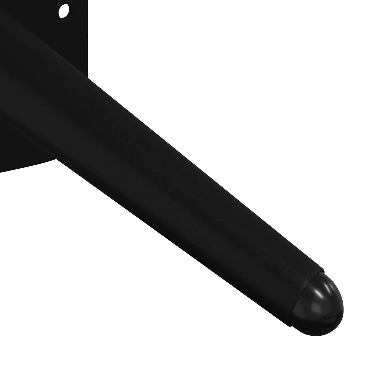 vidaXL Staande Voeten 2 pcs Zwart 56 x 56 x 100 mm IJzer