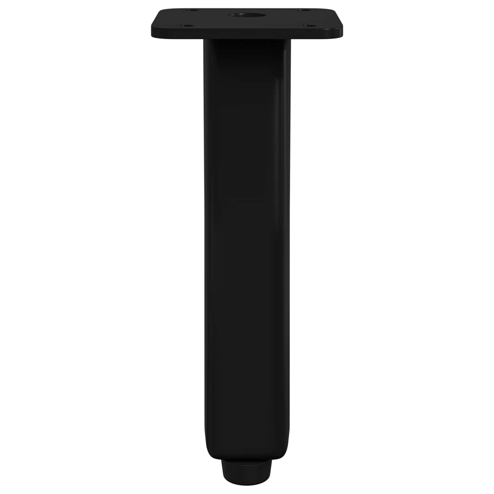 vidaXL Staande Poten 2 pcs Zwart 40 x 40 x 100 mm IJzer