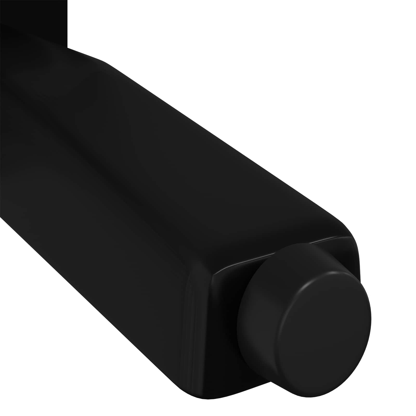 vidaXL Staande Poten 2 pcs Zwart 40 x 40 x 100 mm IJzer