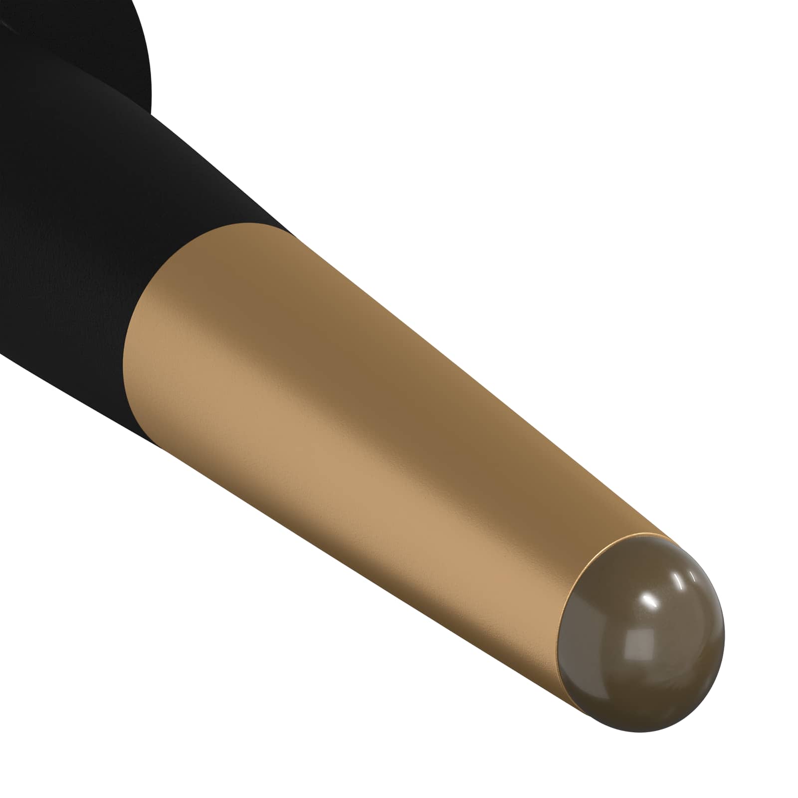 vidaXL Meubelpoten 2 pcs Zwart en Goud Ø 40 x 98 mm IJzer