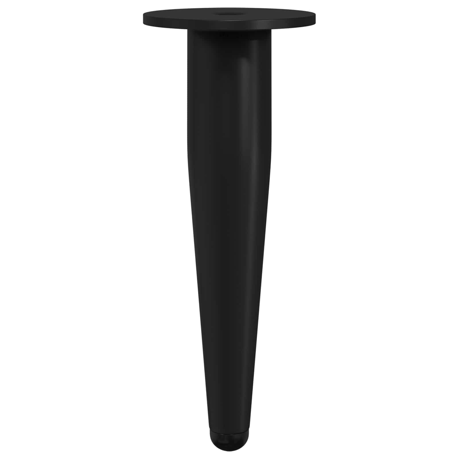 vidaXL Meubelpoten 2 pcs Zwart Ø 40 x 98 mm IJzer