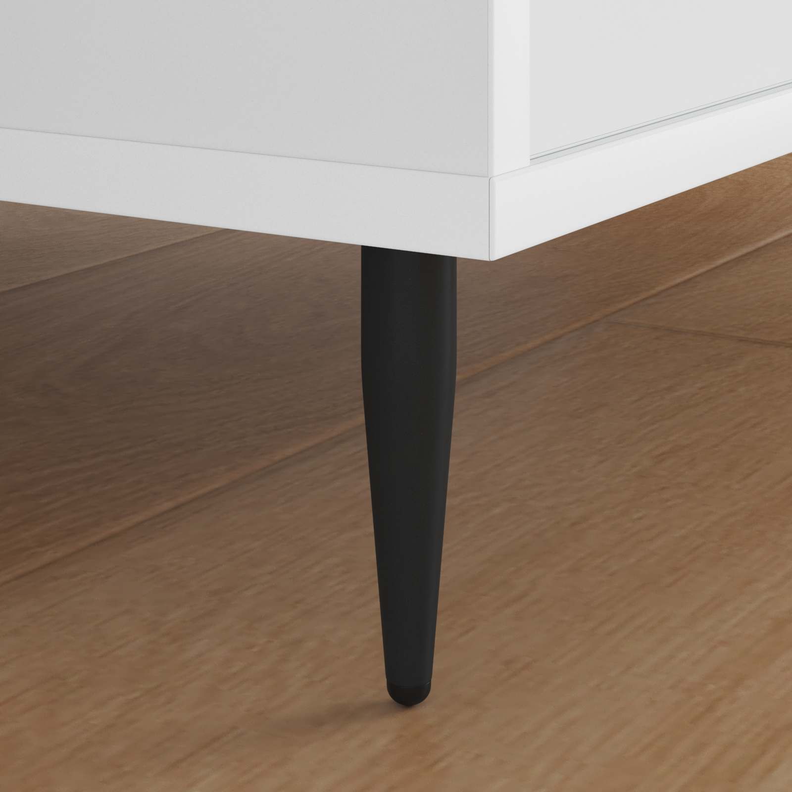 vidaXL Meubelpoten 2 pcs Zwart Ø 40 x 98 mm IJzer
