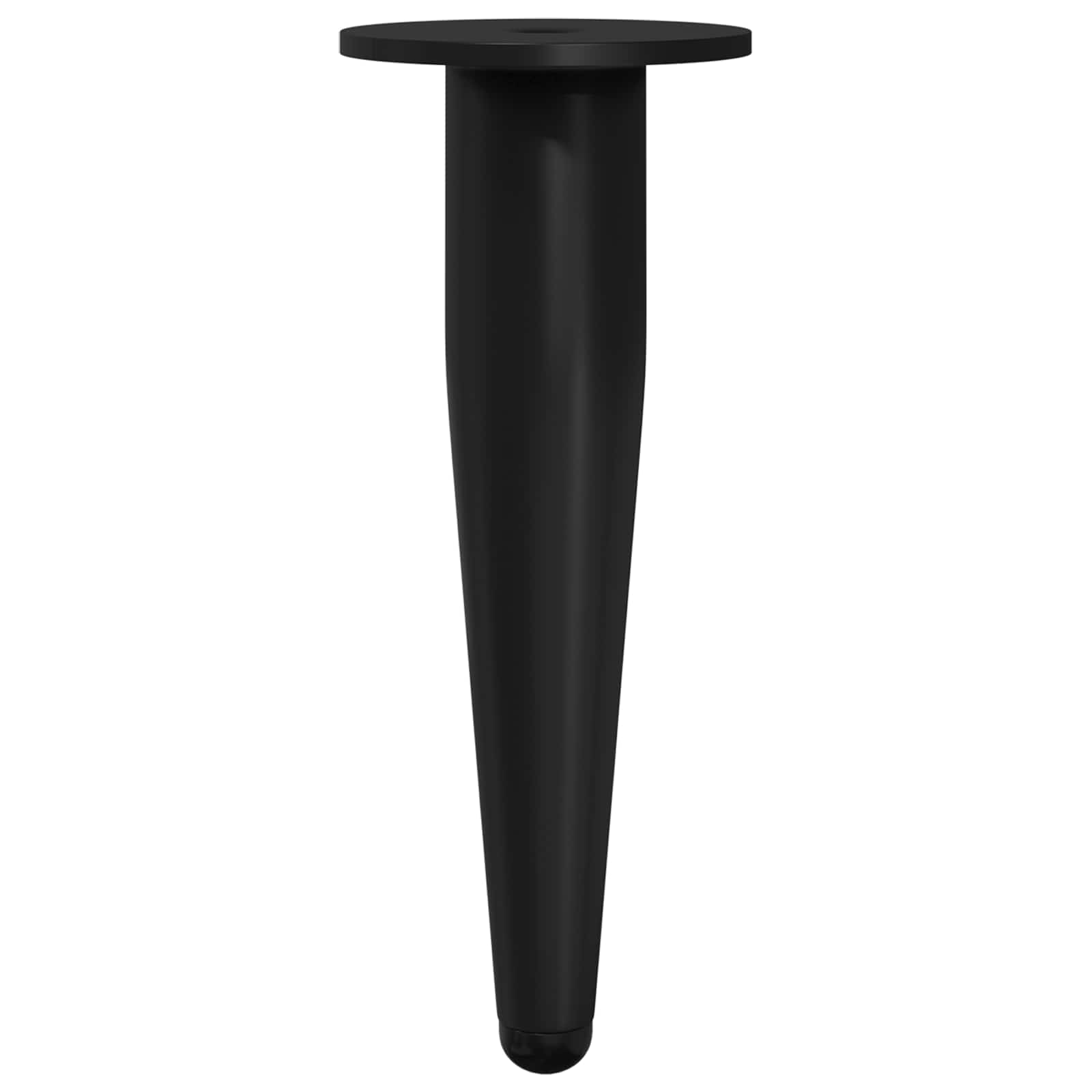 vidaXL Meubelpoten 2 pcs Zwart Ø 40 x 98 mm IJzer