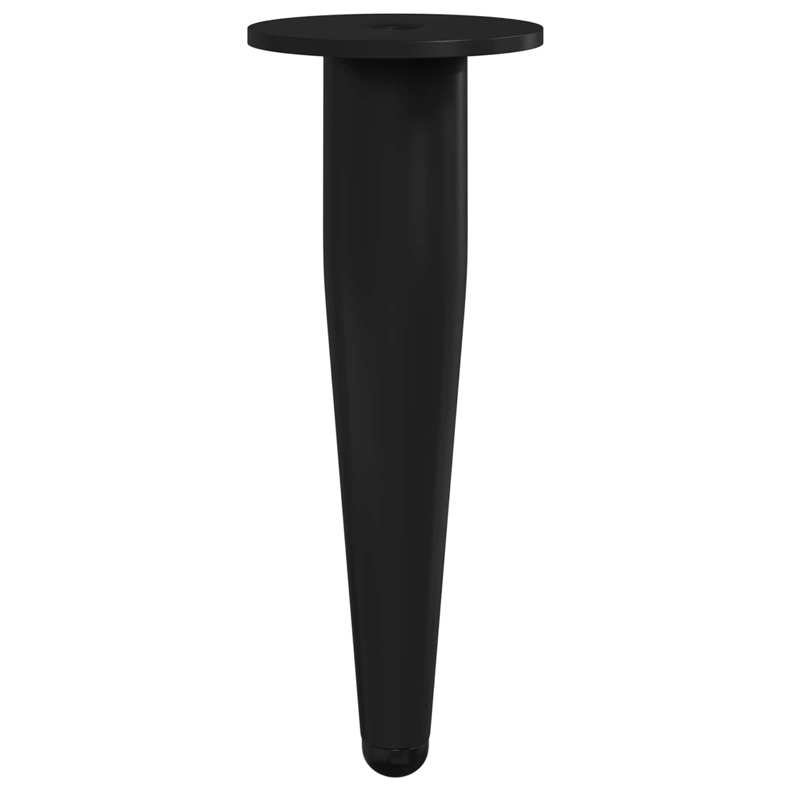 vidaXL Meubelpoten 2 pcs Zwart Ø 40 x 98 mm IJzer