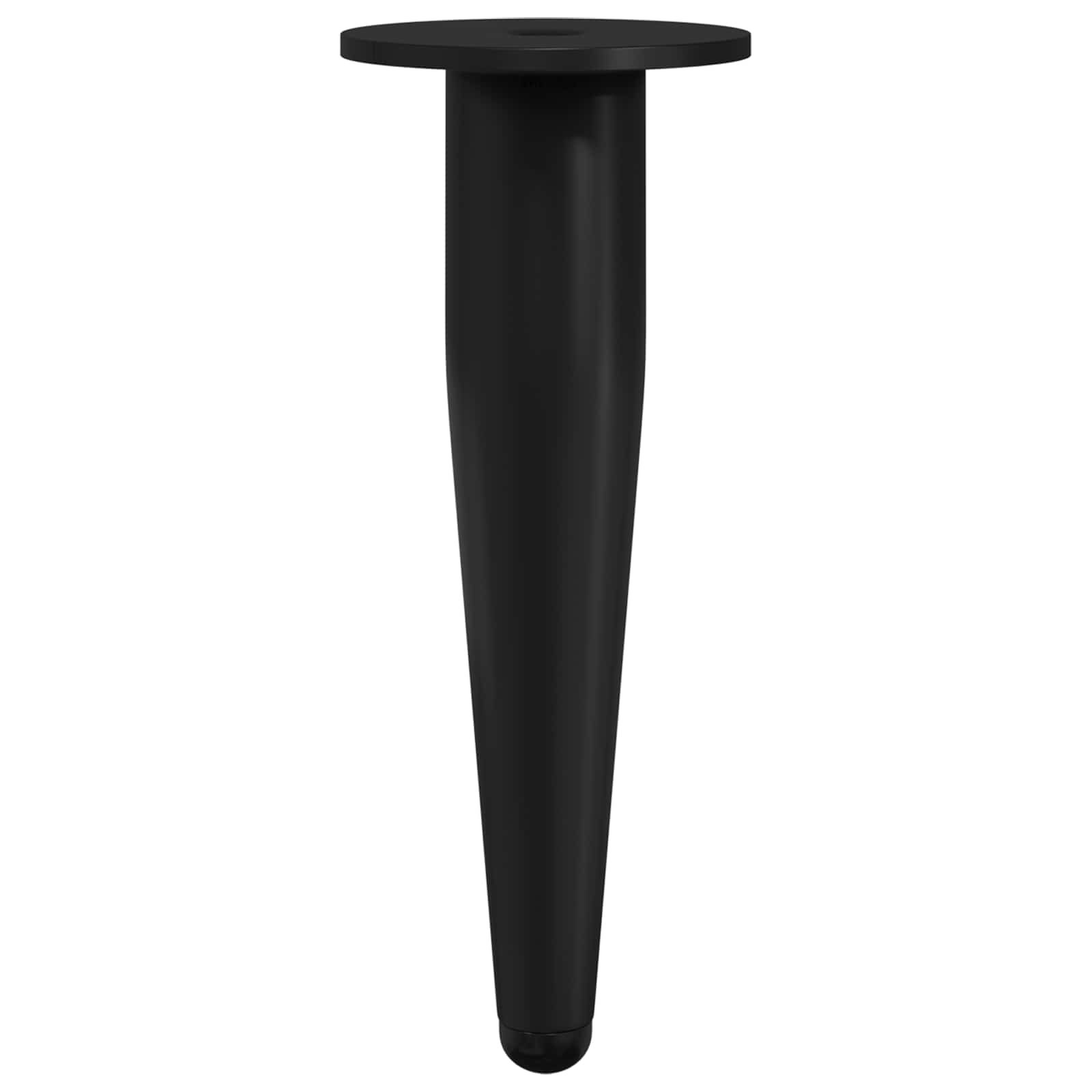 vidaXL Meubelpoten 2 pcs Zwart Ø 40 x 98 mm IJzer