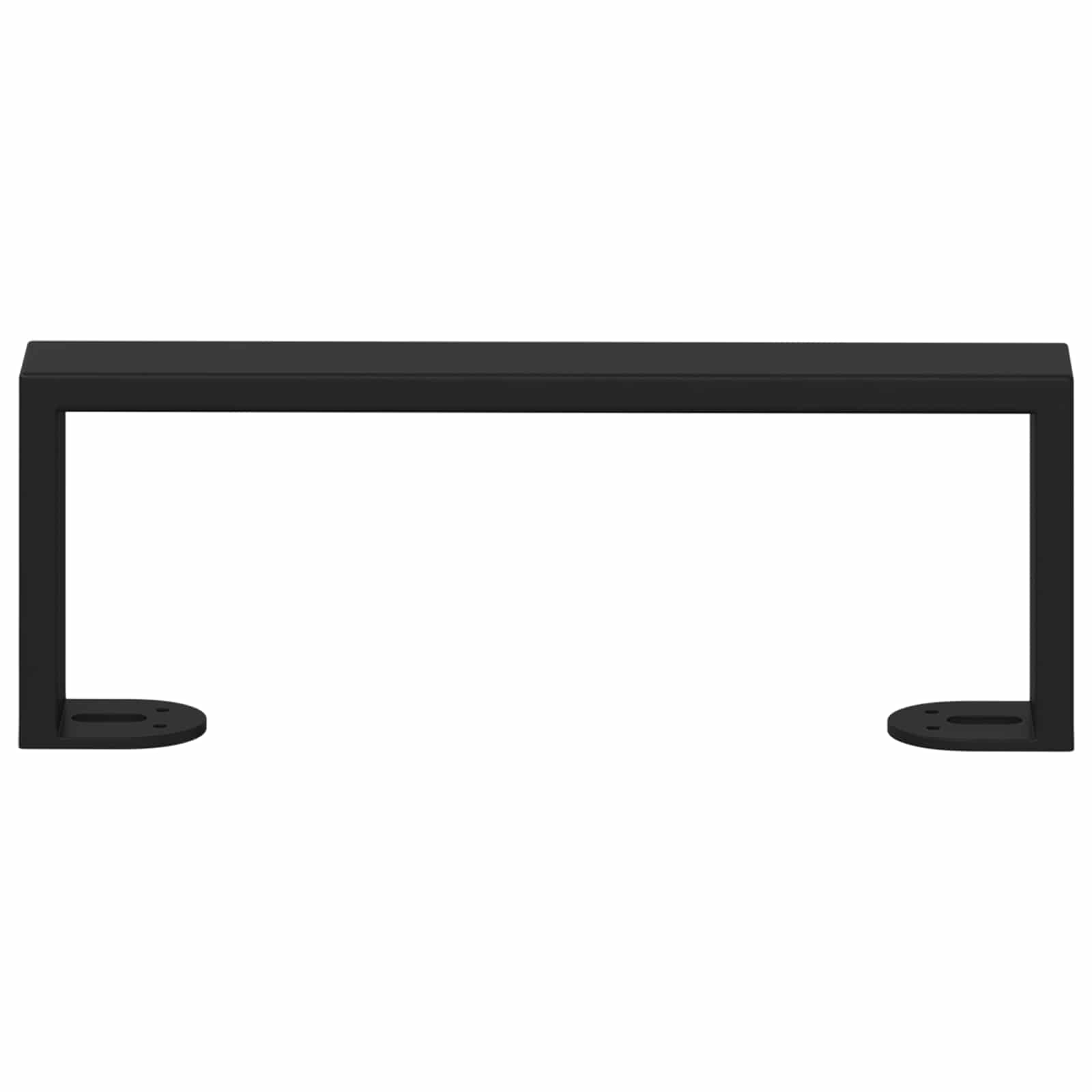 vidaXL Meubelpoten 2 pcs Zwart 28,1 x 4 x 10 mm IJzer
