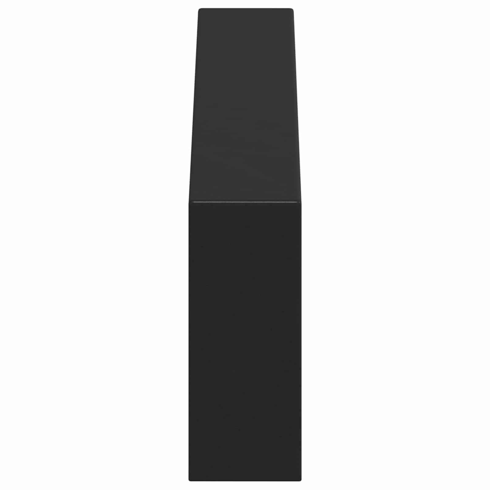vidaXL Meubelpoten 2 pcs Zwart 28,1 x 4 x 10 mm IJzer