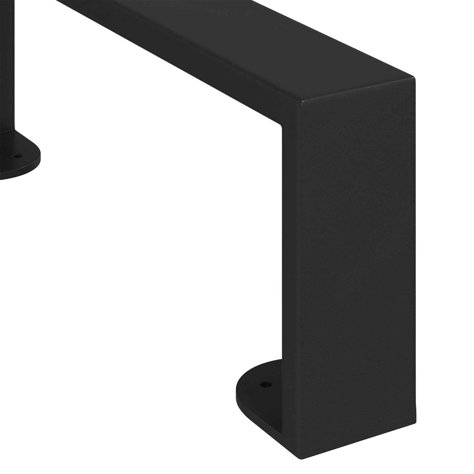 vidaXL Meubelpoten 2 pcs Zwart 28,1 x 4 x 10 mm IJzer