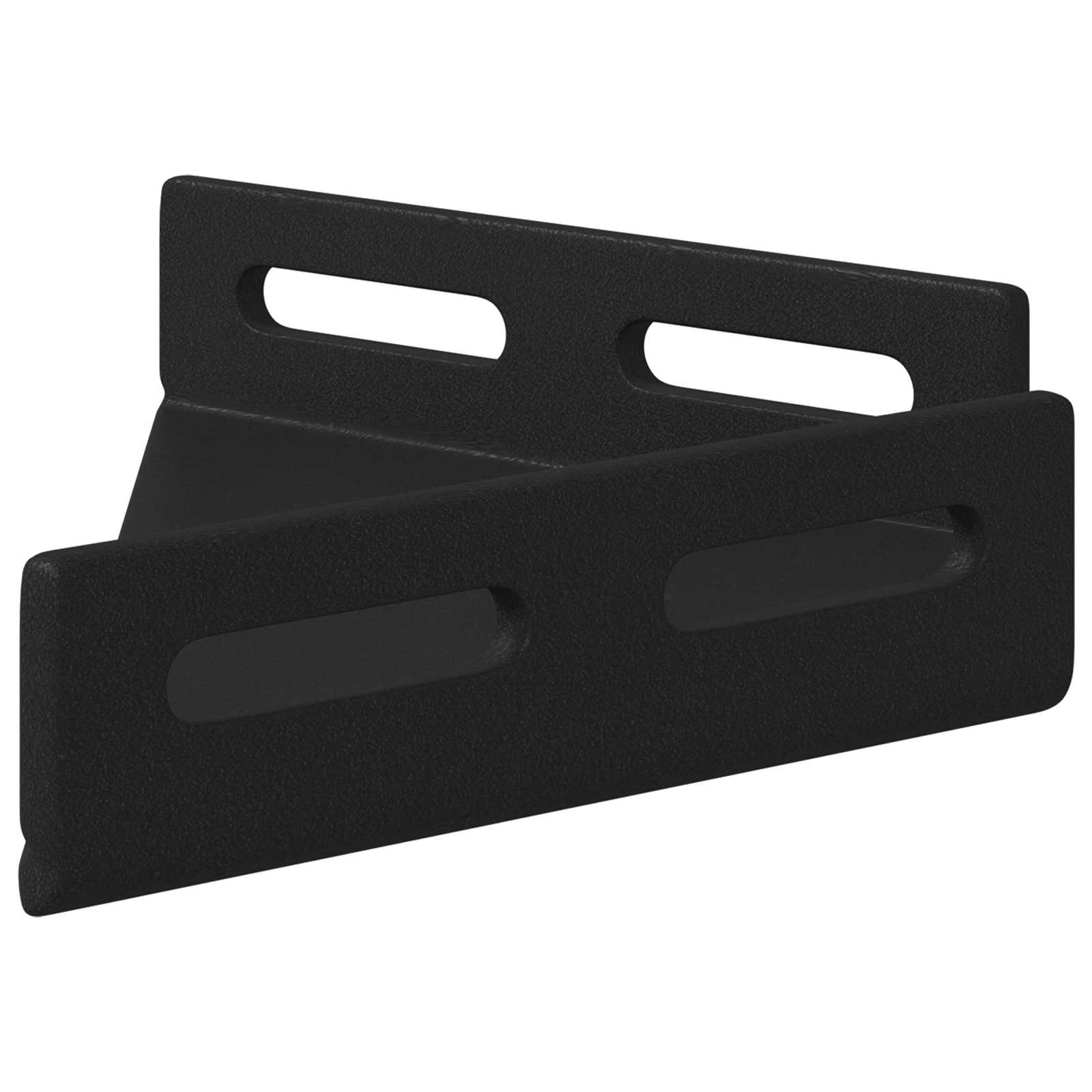 vidaXL Hoekbeugel 2 pcs Zwart 138,5 x 50,5 x 16 mm IJzer