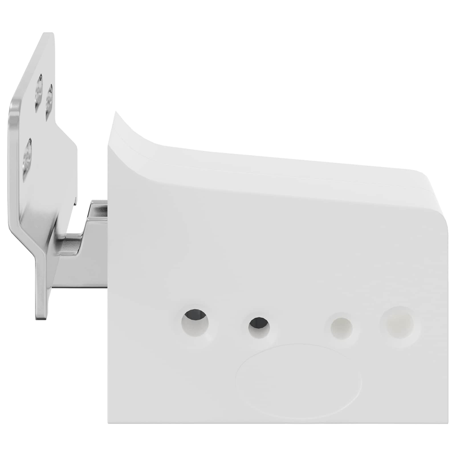 vidaXL Kast Hangbeugel 2 pcs Wit 70 x 46 x 19 mm Ijzer en Plastic