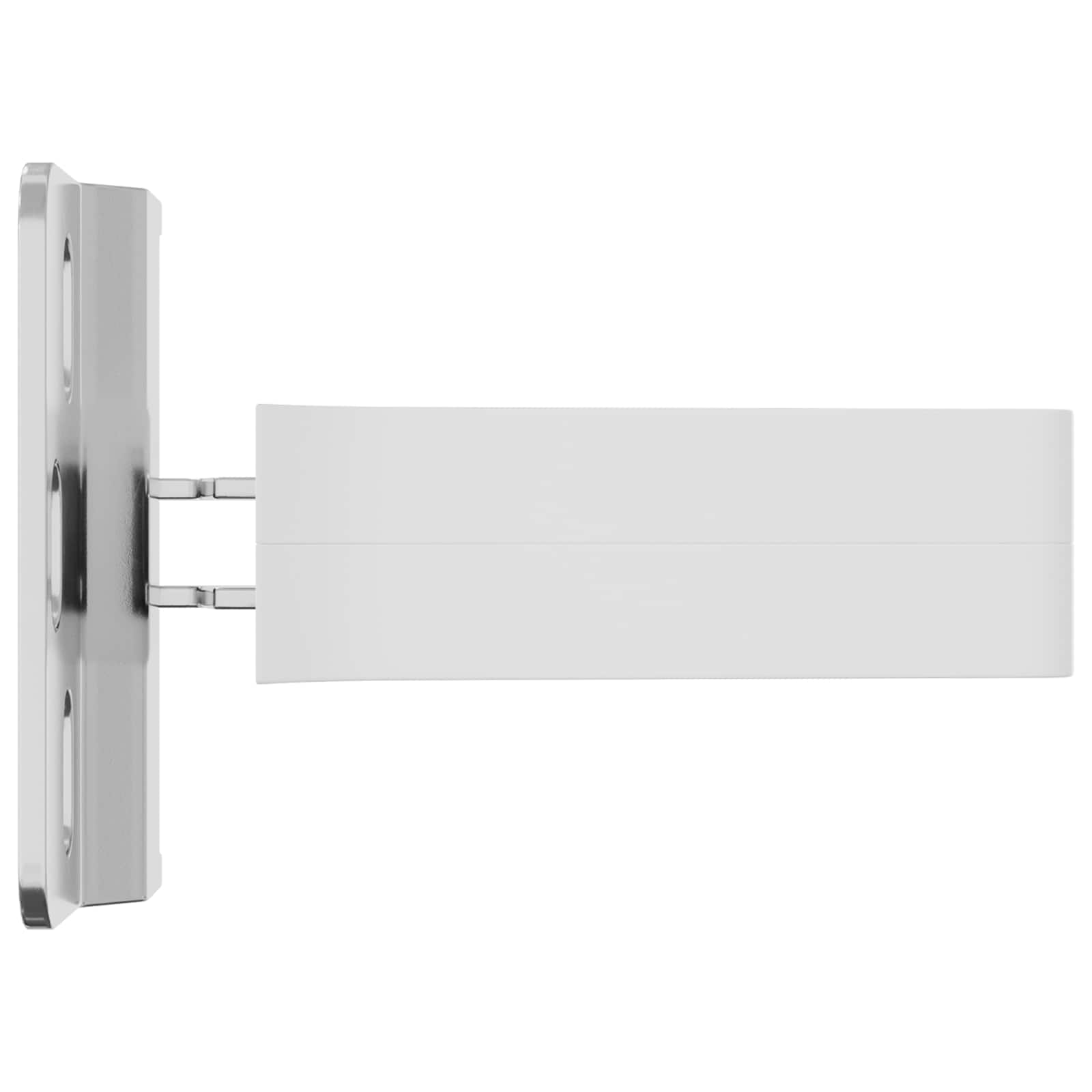 vidaXL Kast Hangbeugel 2 pcs Wit 70 x 46 x 19 mm Ijzer en Plastic