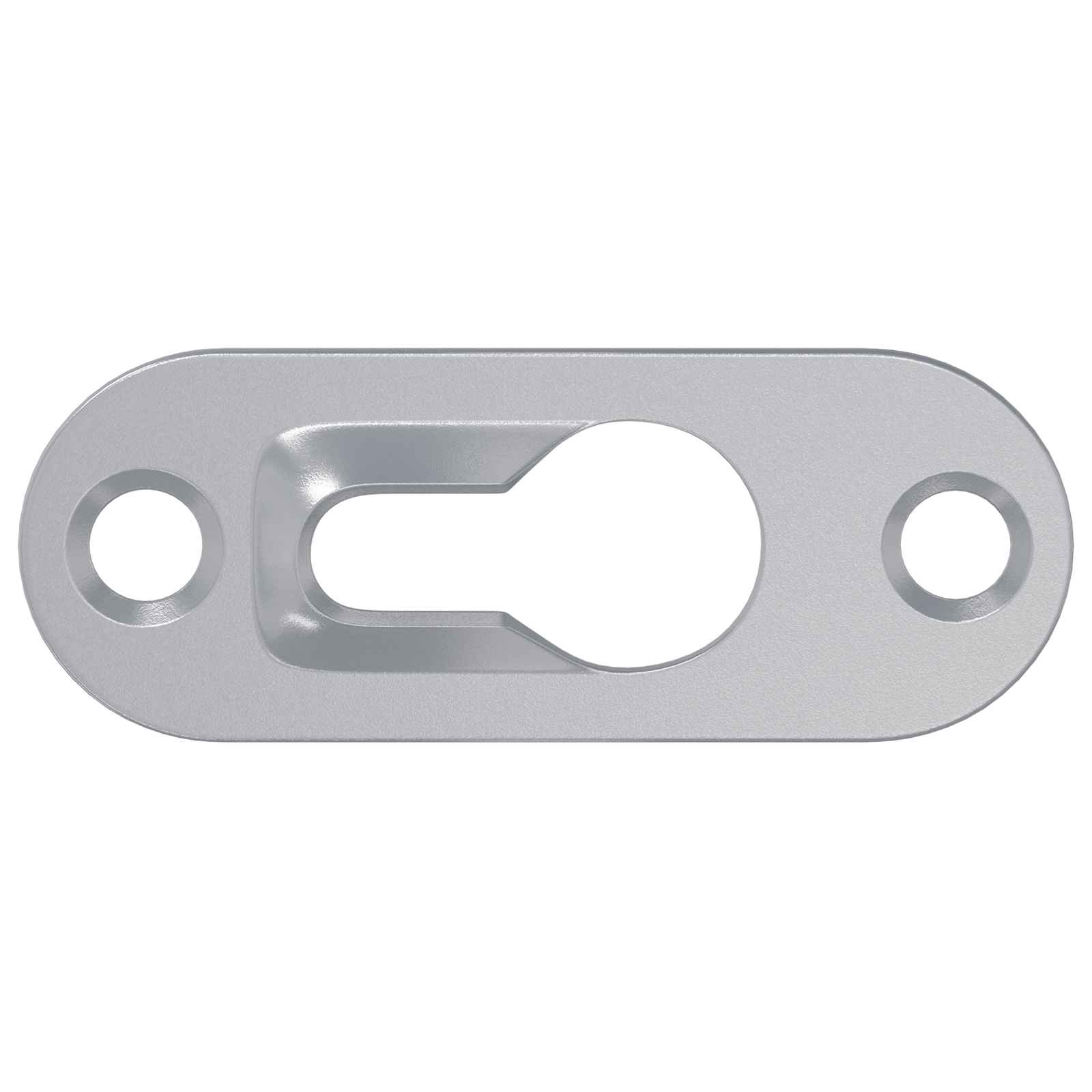 vidaXL Sleufhanger 2 pcs Zilver 45 x 16 x 3.5 mm IJzer
