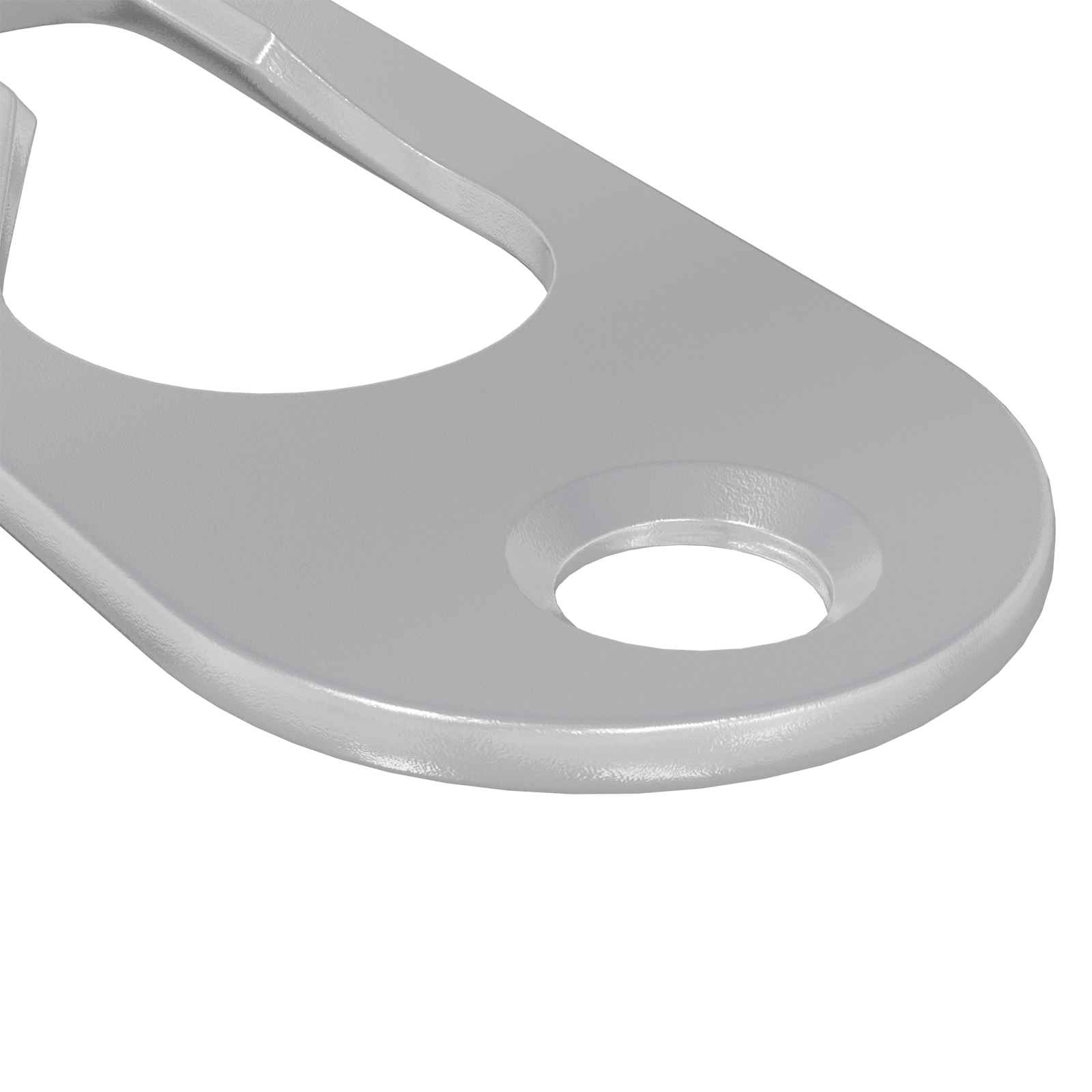 vidaXL Sleufhanger 2 pcs Zilver 45 x 16 x 3.5 mm IJzer