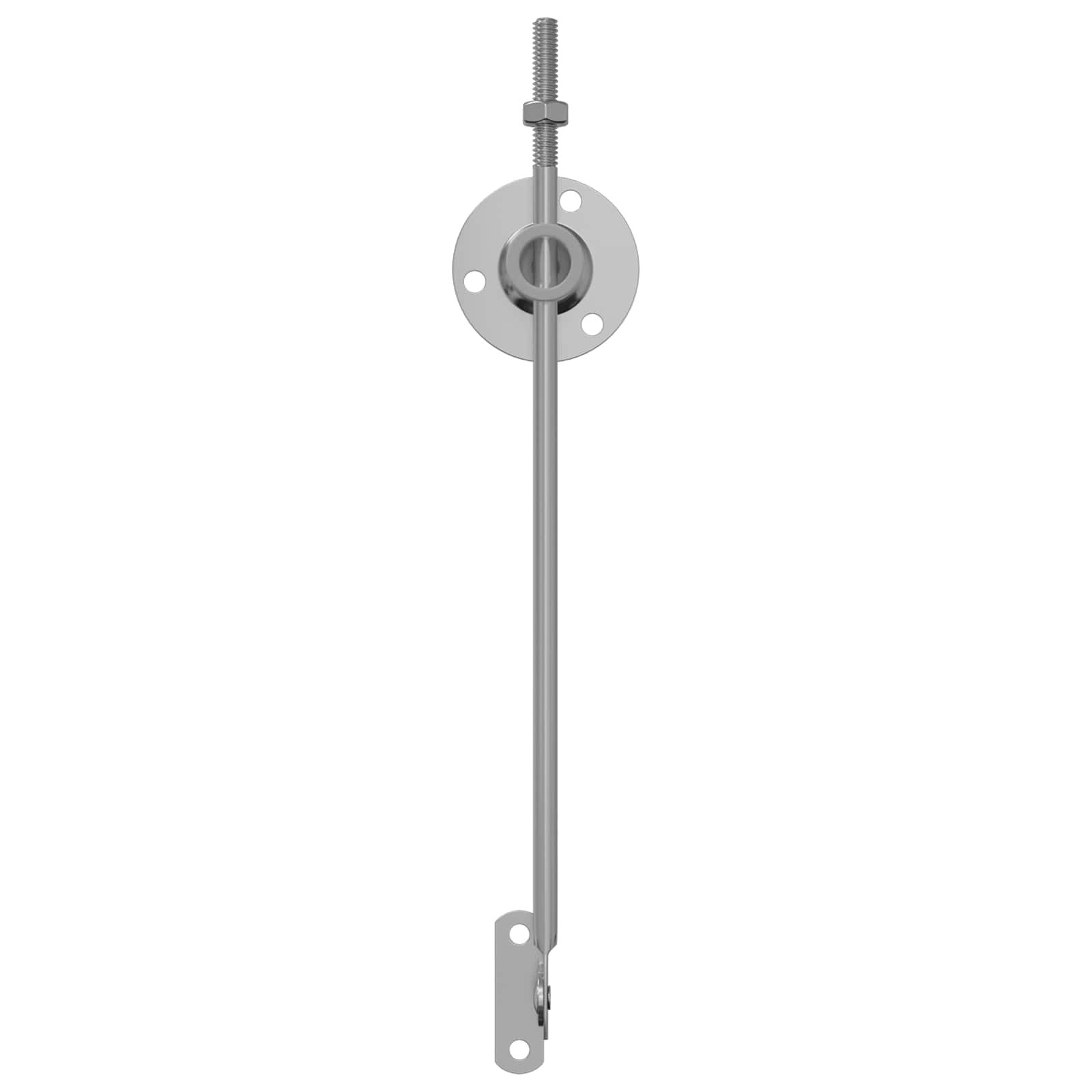 vidaXL Deksel ondersteunend scharnier 2 pcs Zilver 194 x 36 x 18 mm