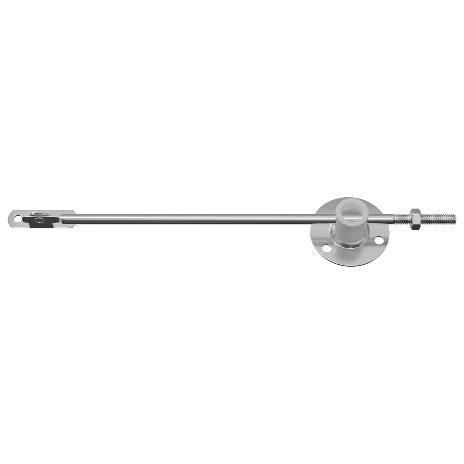 vidaXL Deksel ondersteunend scharnier 2 pcs Zilver 194 x 36 x 18 mm