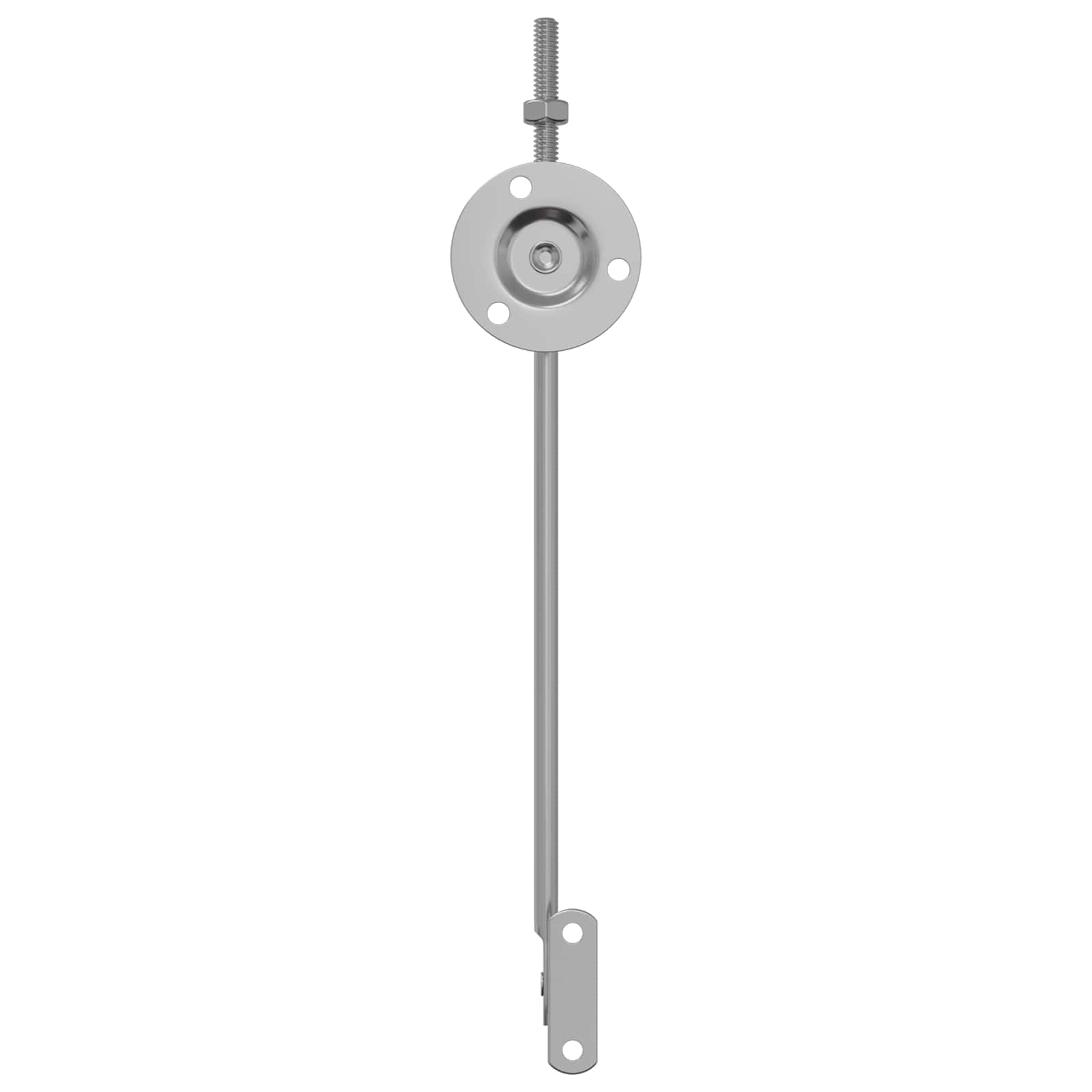 vidaXL Deksel ondersteunend scharnier 2 pcs Zilver 194 x 36 x 18 mm