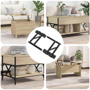 vidaXL Bed liftmechanisme 2 pcs Zwart 34 x 9.5 x 4 mm IJzer