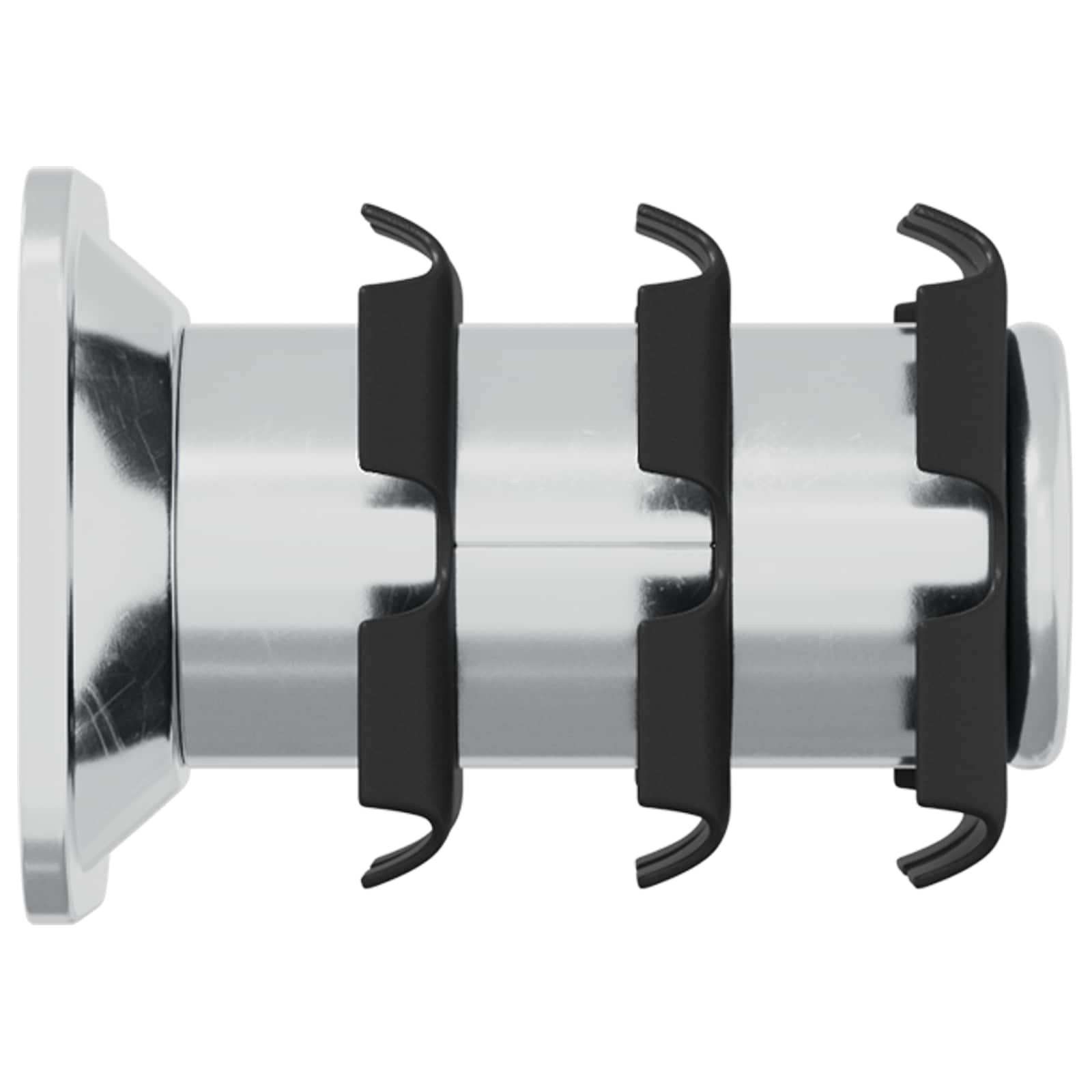 vidaXL Draadbuis Invoeg 2 pcs Zwart en Zilver 15,8 x 15,8 x 22,5 mm