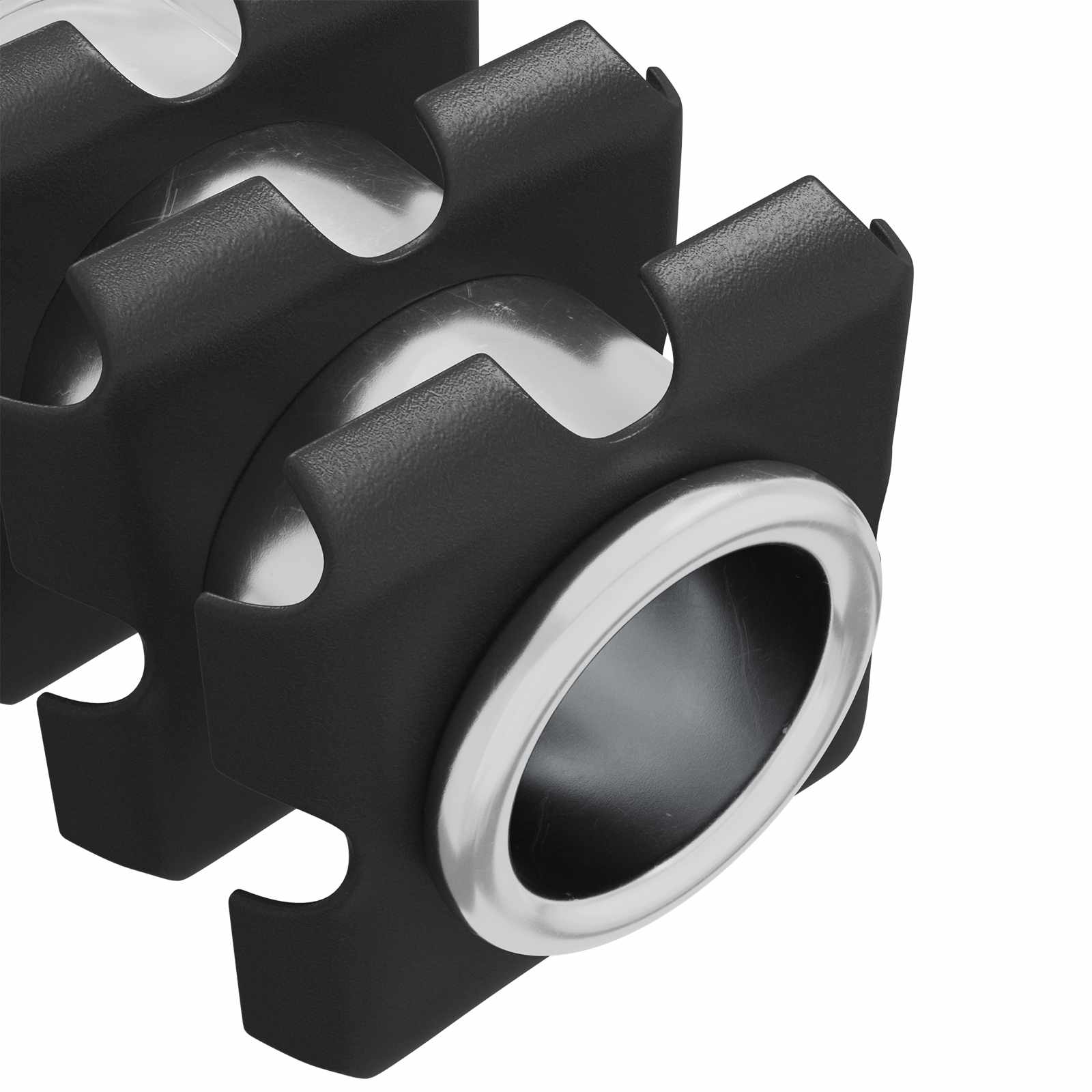 vidaXL Draadbuis Invoeg 2 pcs Zwart en Zilver 15,8 x 15,8 x 22,5 mm