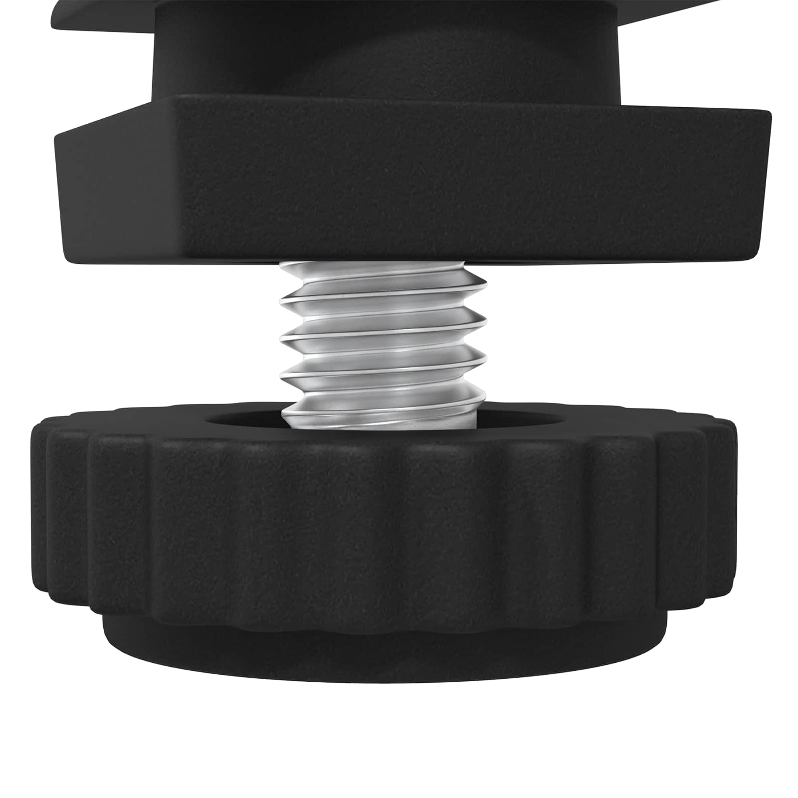 vidaXL Meubel Levelers Verstelbaar 2 pcs Zwart M6 PP