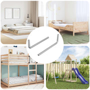 vidaXL Zeskantsleutel 2 pcs Zilver 32 x 86 mm Staal