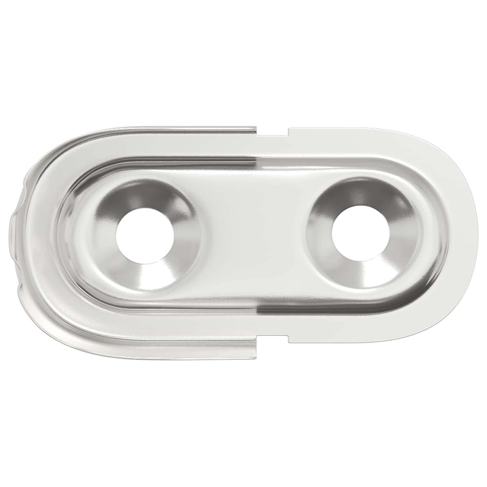 vidaXL Kast Stang Beugel 2 pcs Wit Zink 40 x 18 x 10 mm IJzer