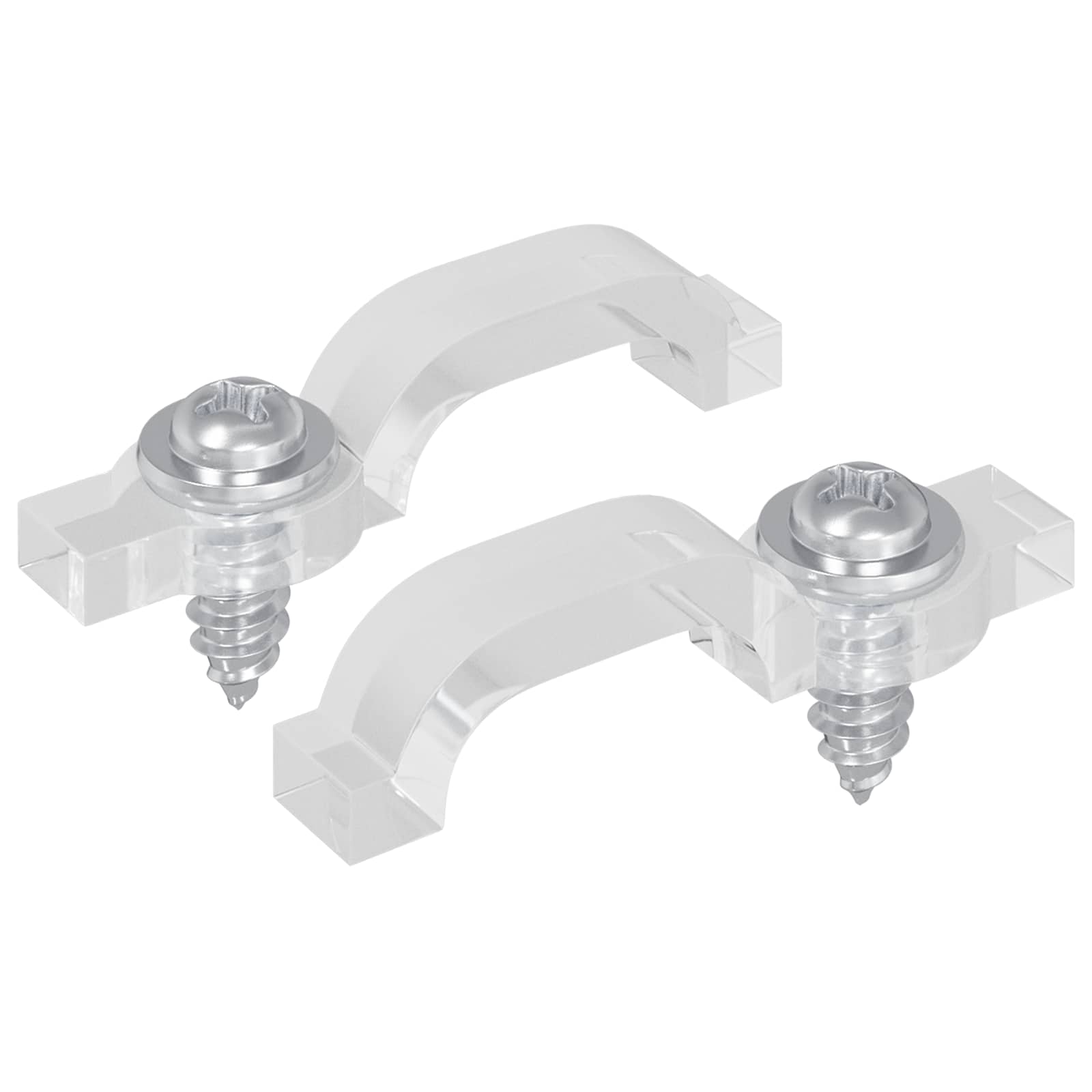 vidaXL LED Strip Clips 2 pcs Doorzichtig 2 x 1 x 0.5 cm
