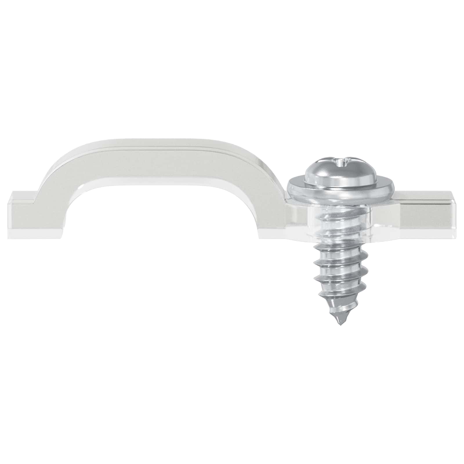 vidaXL LED Strip Clips 2 pcs Doorzichtig 2 x 1 x 0.5 cm