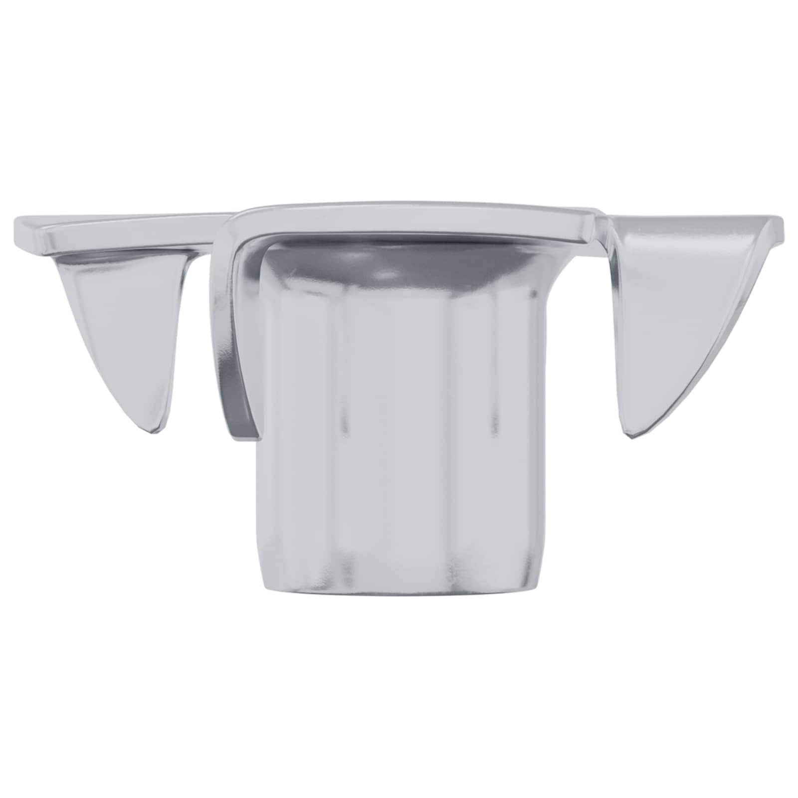 vidaXL Gestanste T-moer 2 pcs Zilver M6 mm Staal