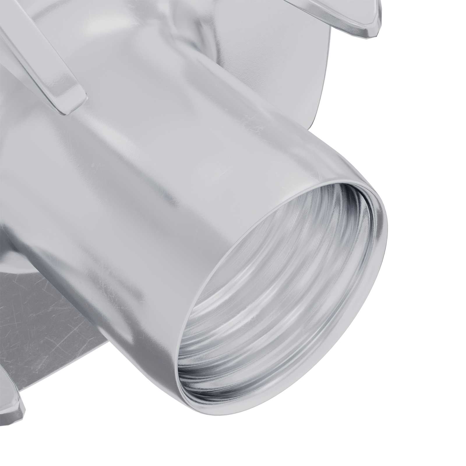 vidaXL Gestanste T-moer 2 pcs Zilver M6 mm Staal