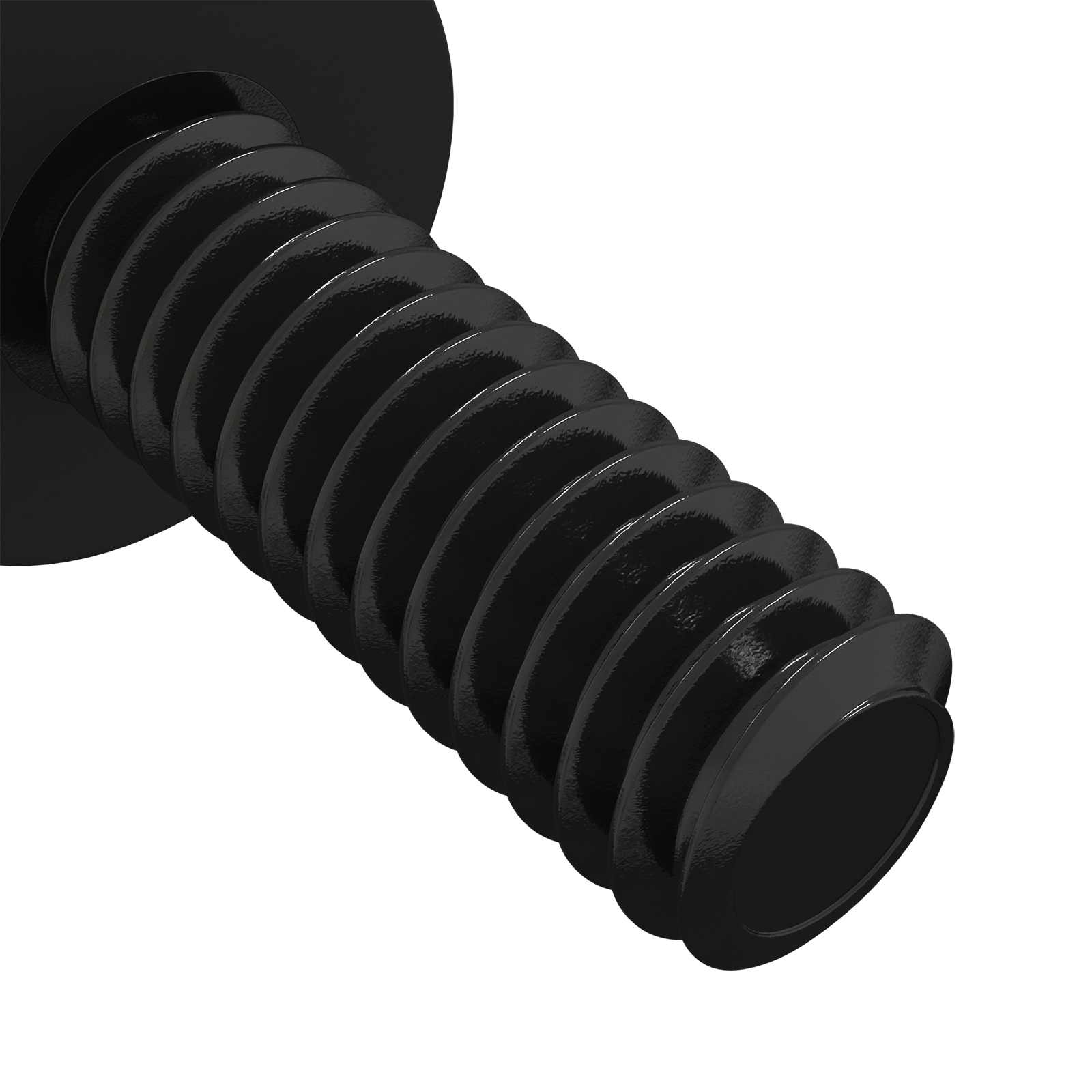 vidaXL Standoff Schroef 2 pcs Zwart M4 Rubber en Staal