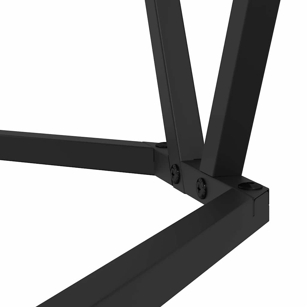 vidaXL Bijzettafels 3 stuks Zwart Eiken Hout