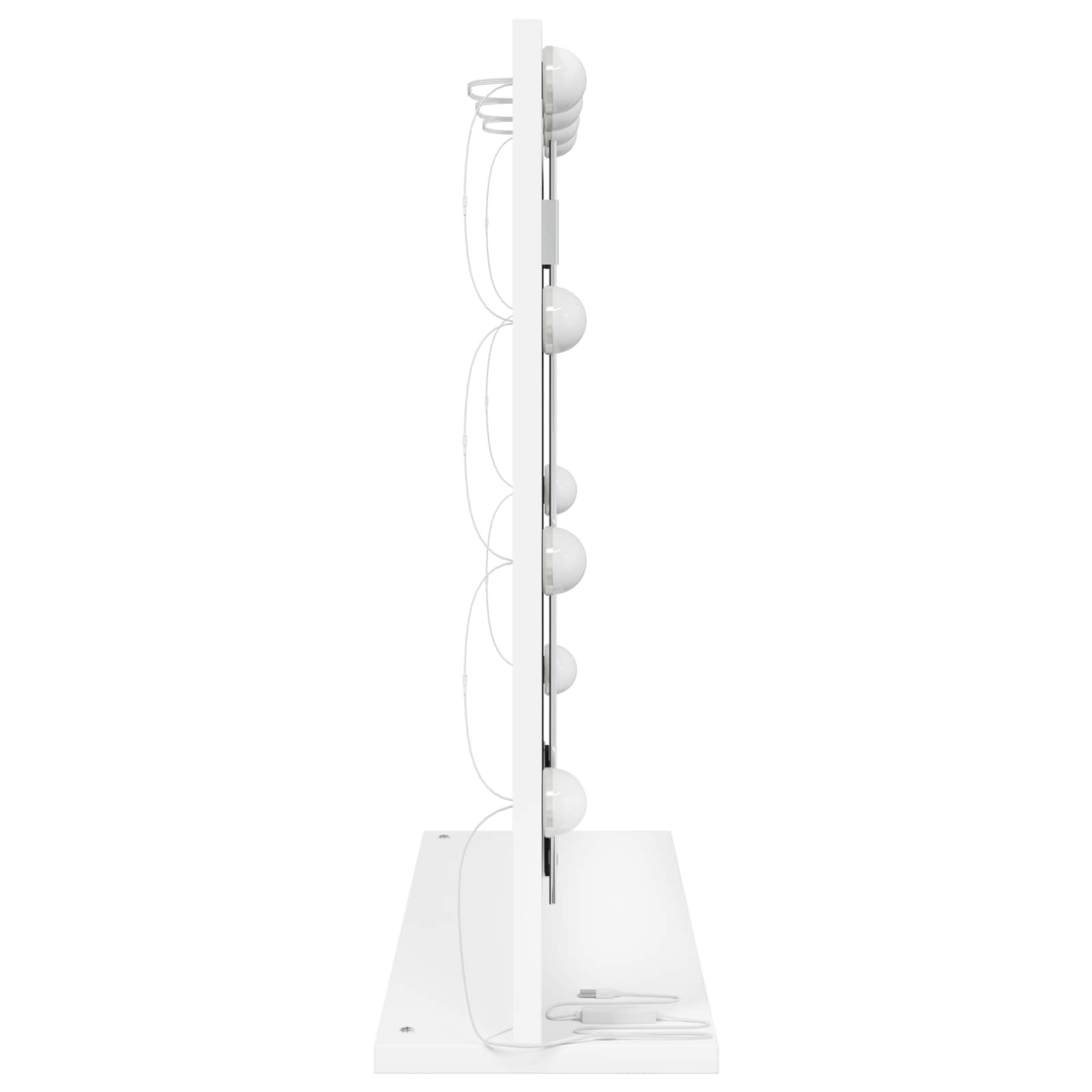 vidaXL Wasbakspiegel met LED Verlichting Wit 60x55x18 cm