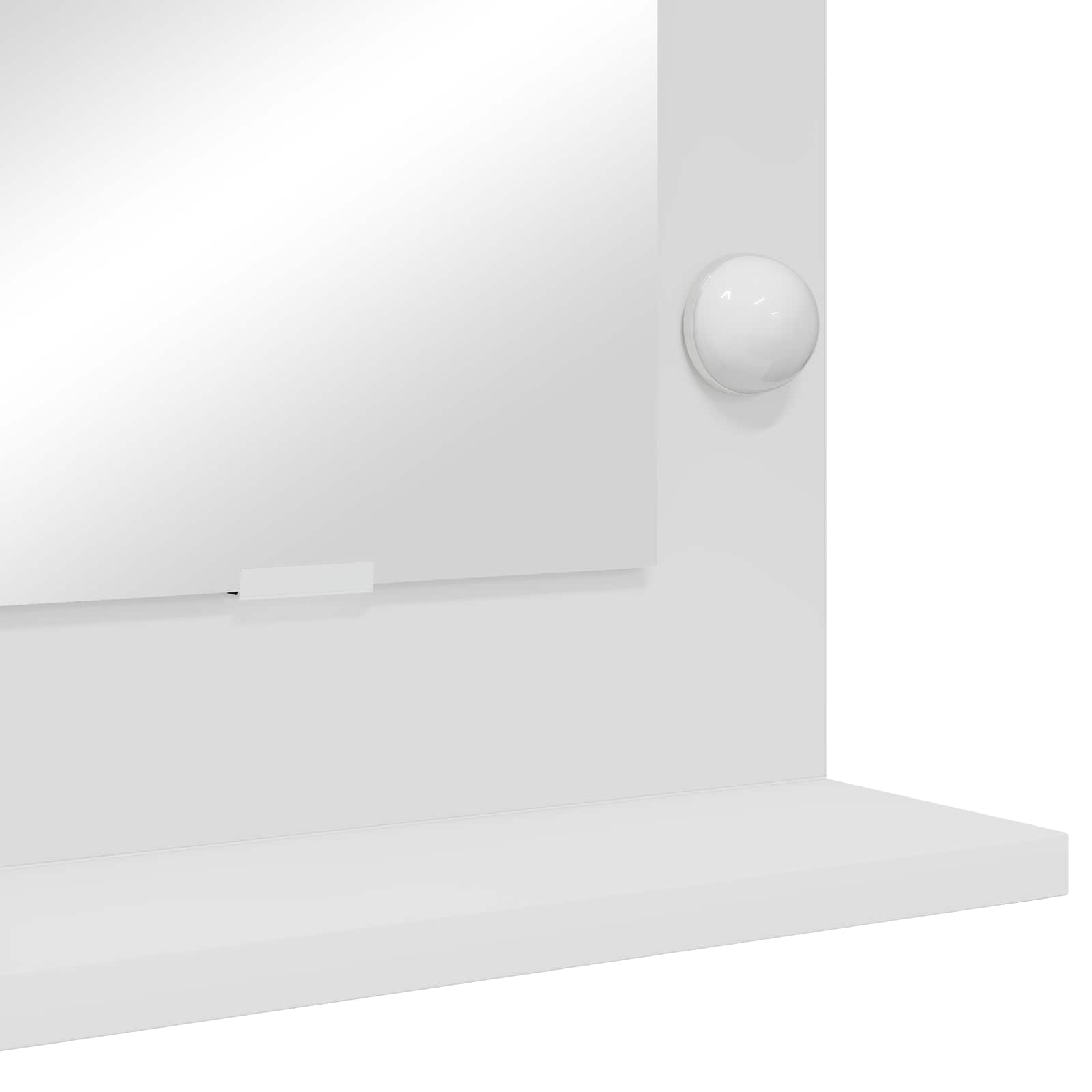 vidaXL Wasbakspiegel met LED Verlichting Wit 60x55x18 cm