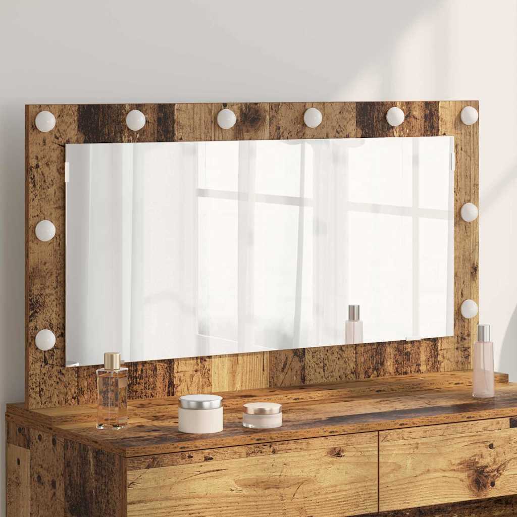 vidaXL Wasbakspiegel met LED Verlichting Wit 60x55x18 cm