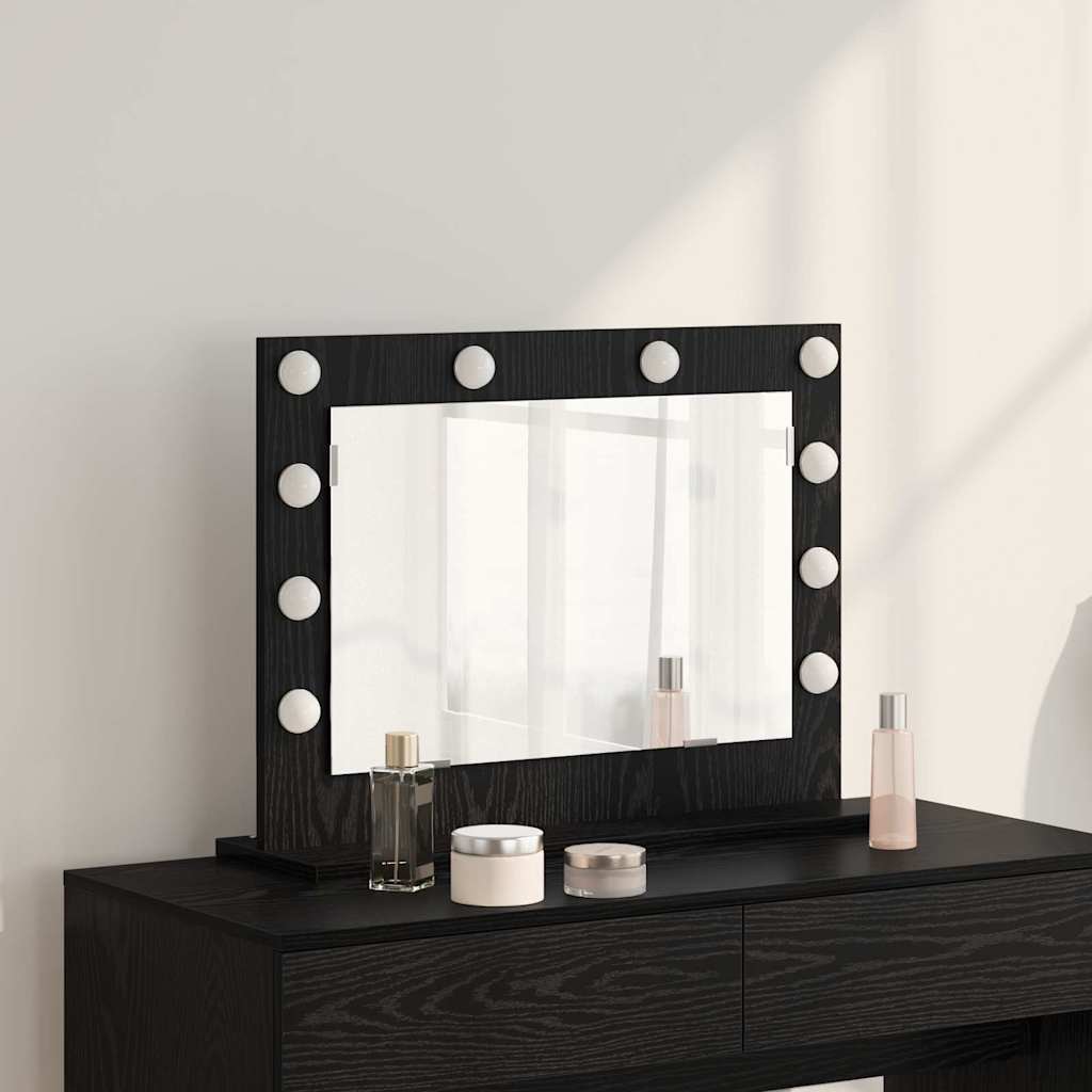 vidaXL Wasbakspiegel met LED Verlichting Wit 60x55x18 cm