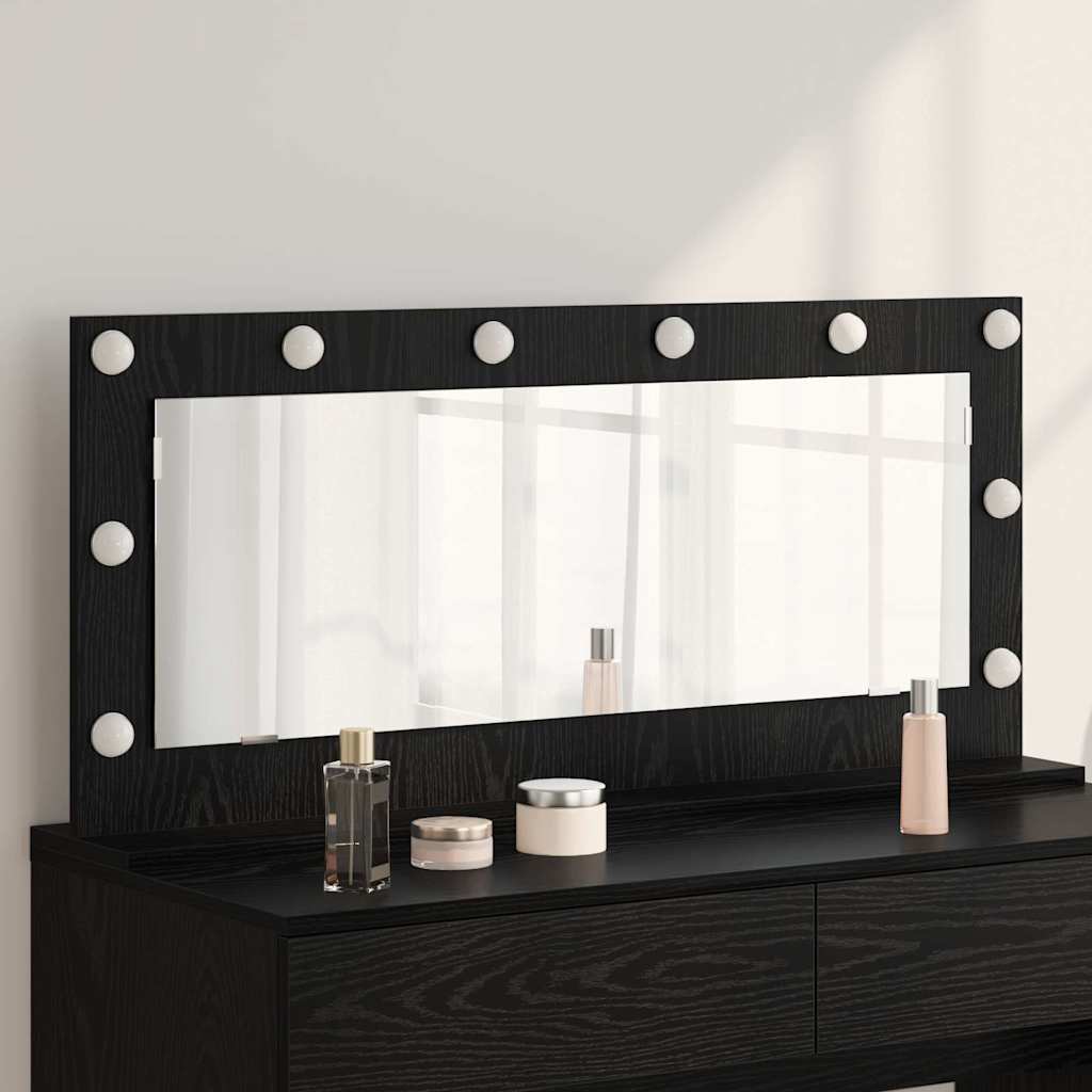 vidaXL Wasbakspiegel met LED Verlichting Wit 60x55x18 cm
